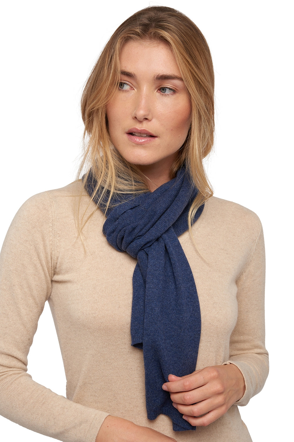 Ozone in gemengd kasjmier - indigo - Mahogany