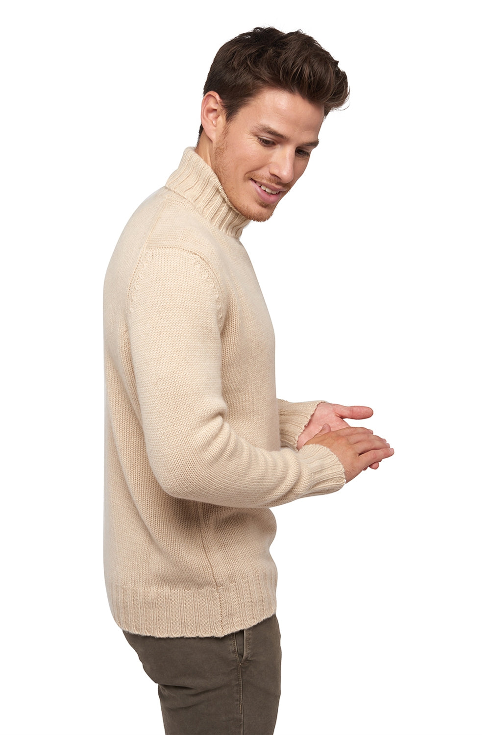 Achille en cachemire homme - Vue 2 - natural beige - Mahogany