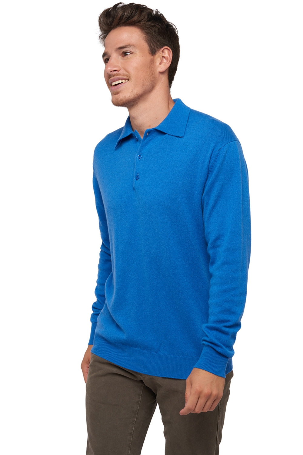 Alexandre in kasjmier heren - tetbury blue - Mahogany