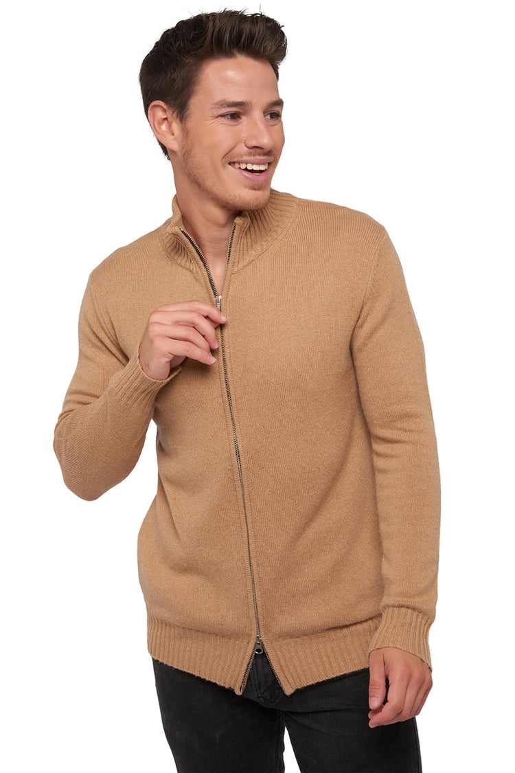 Clyde in kameel heren - camel naturel - Mahogany