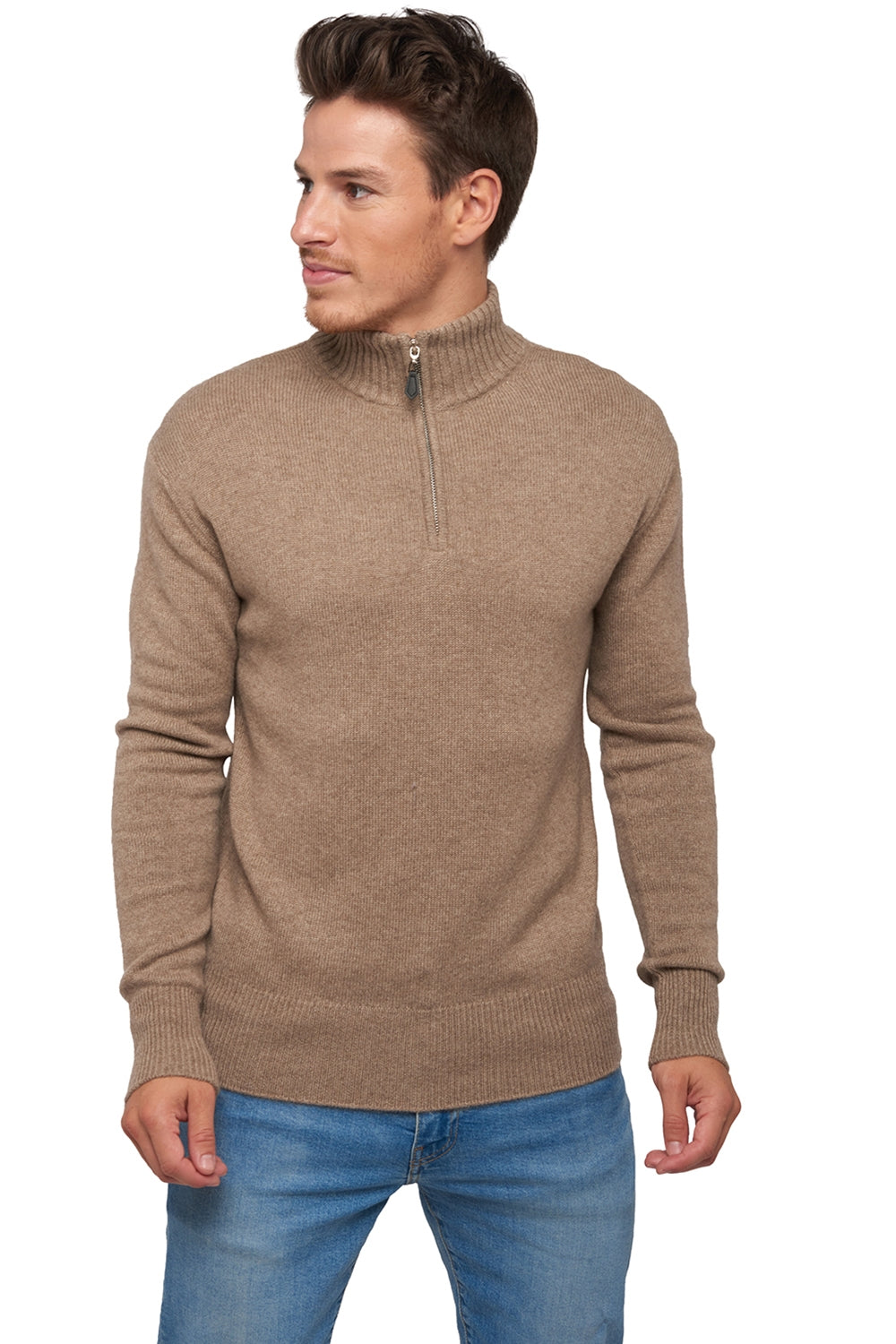 Donovan kasjmier heren - natural brown - Mahogany
