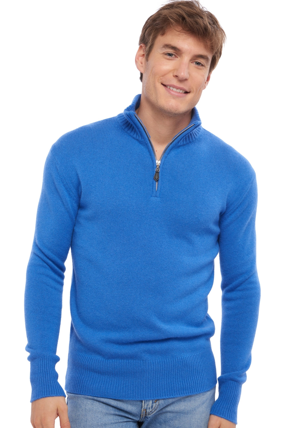Donovan kasjmier heren - tetbury blue - Mahogany