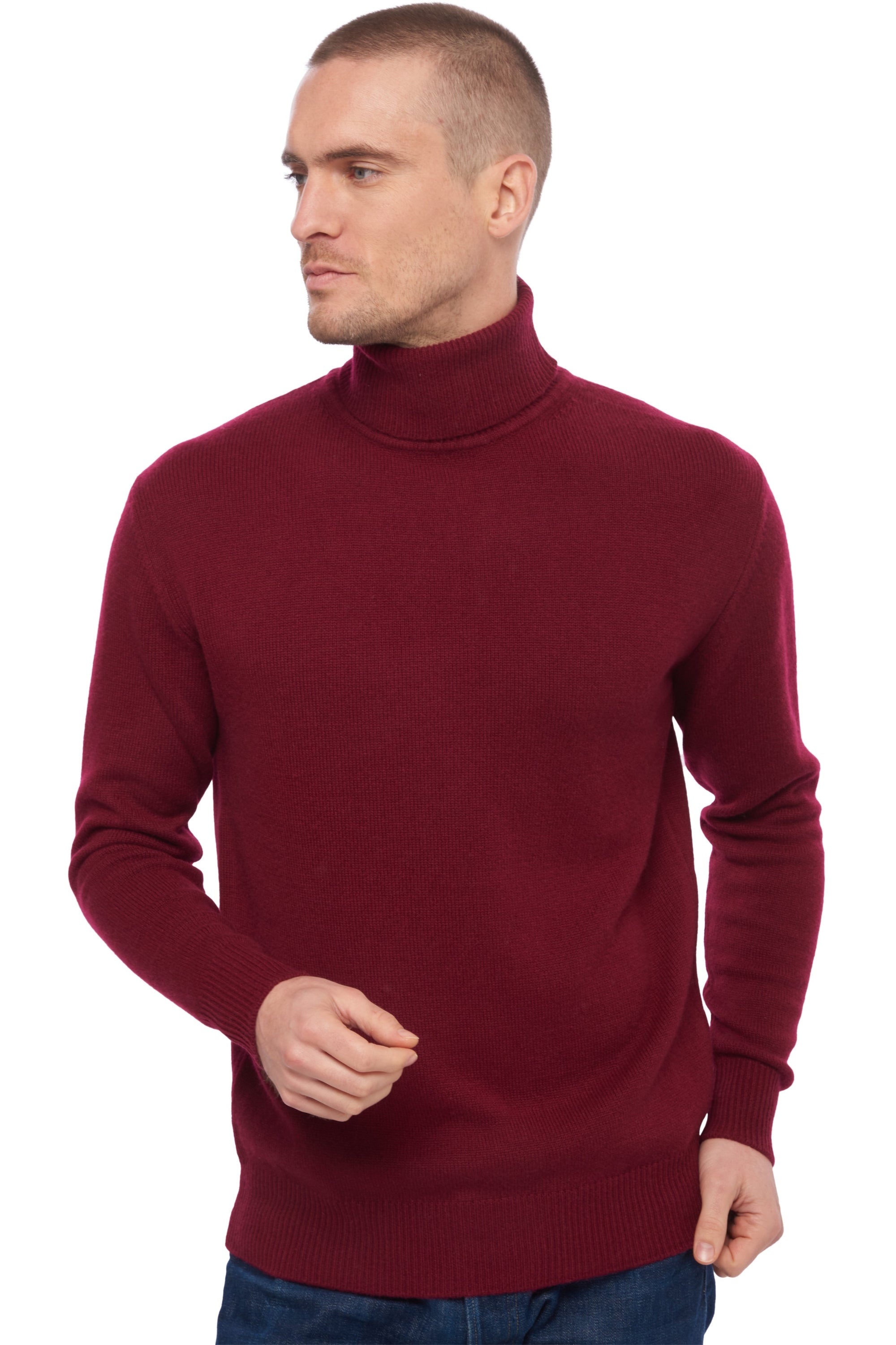 Edgar 4F in kasjmier heren - bordeaux - Mahogany
