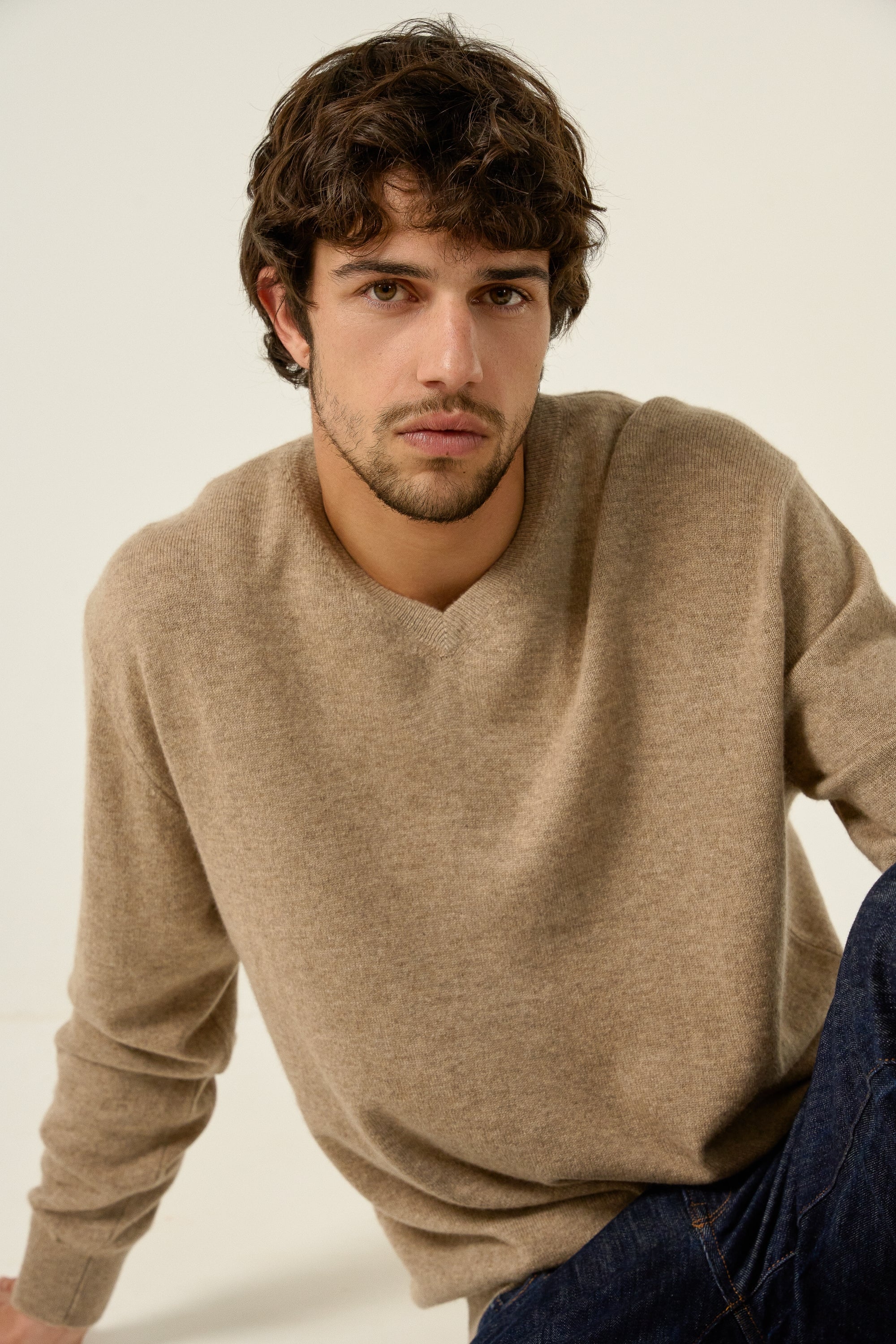 Gaspard in kasjmier heren - natural brown - Mahogany