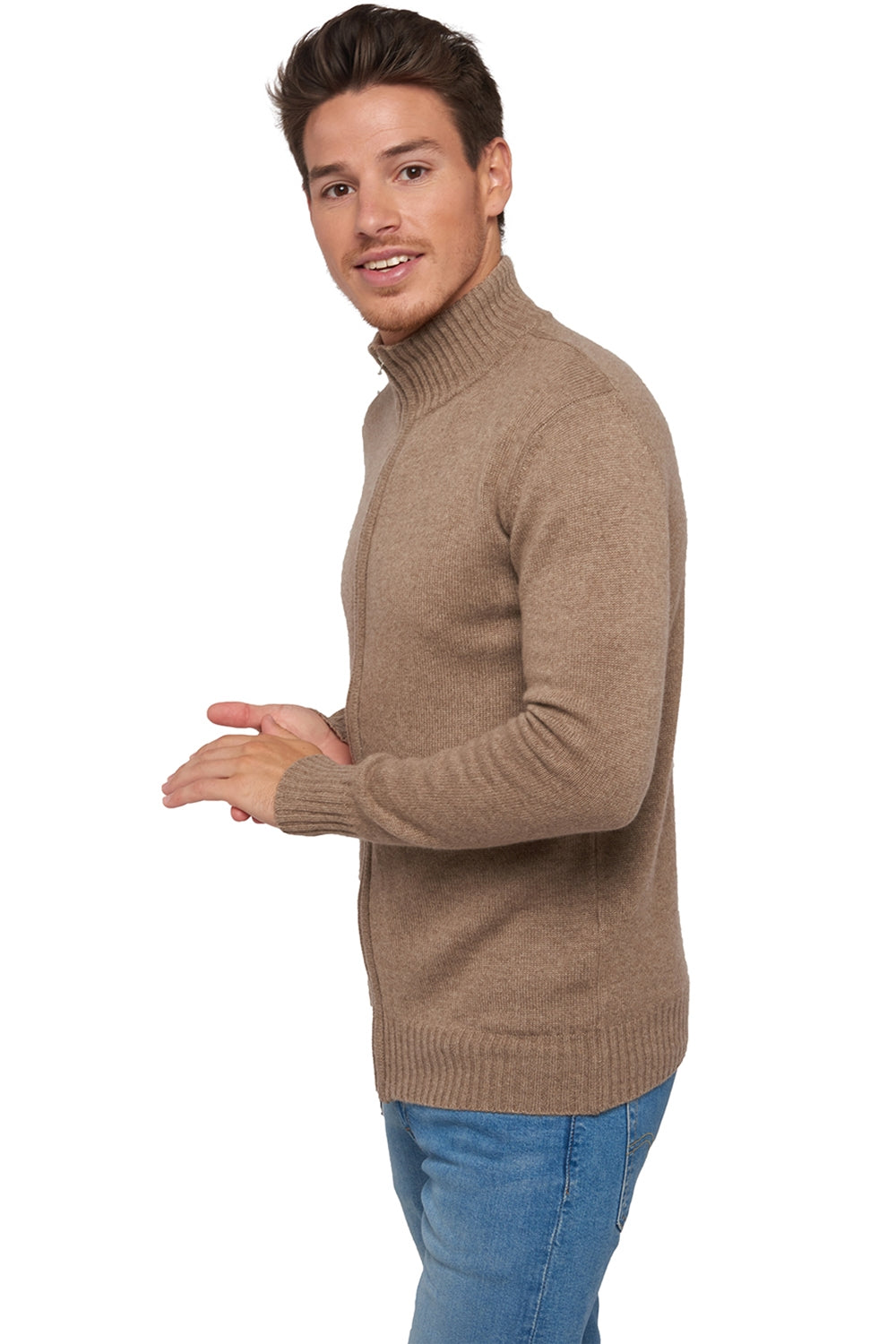 Maxime in kasjmier heren - natural brown / natural beige - Mahogany