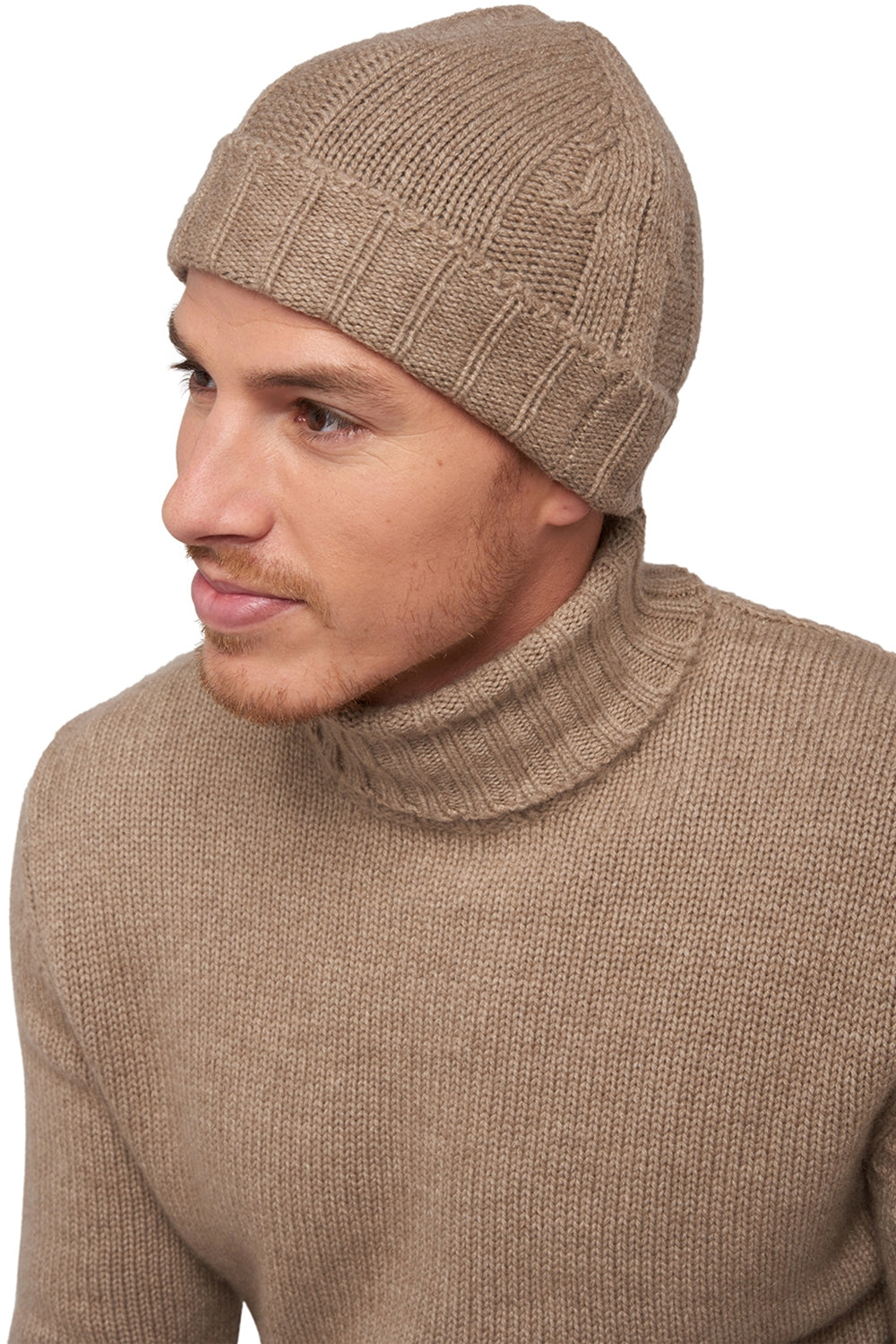 Ted in kasjmier heren - natural brown - Mahogany