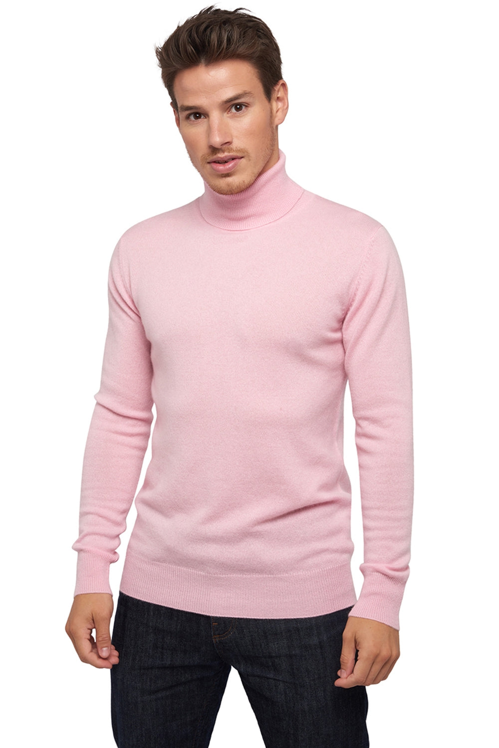 Tarry kasjmier trui heren - baby pink - Mahogany