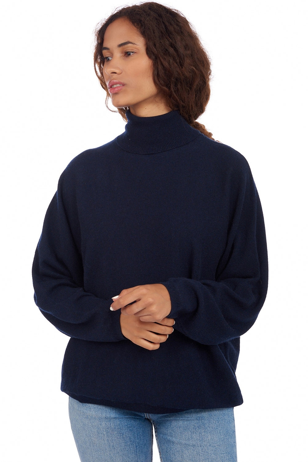 Amarillo in kasjmier voor dames - donker marine - Mahogany