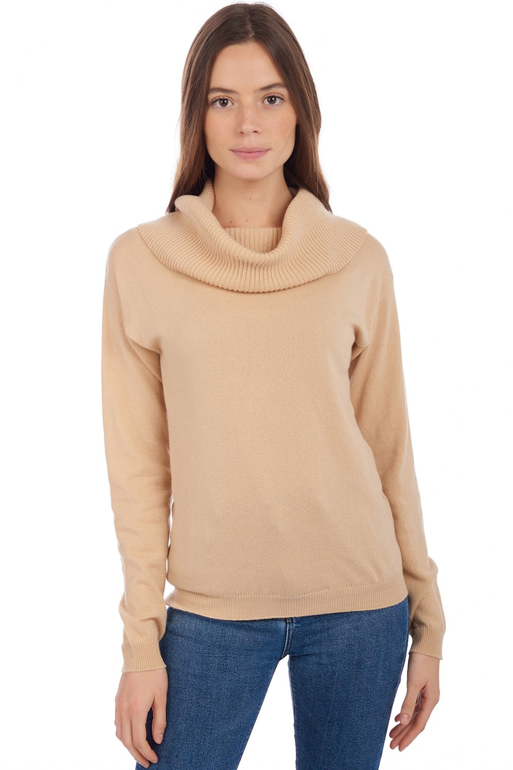Anapolis in kasjmier dames - honey - Mahogany