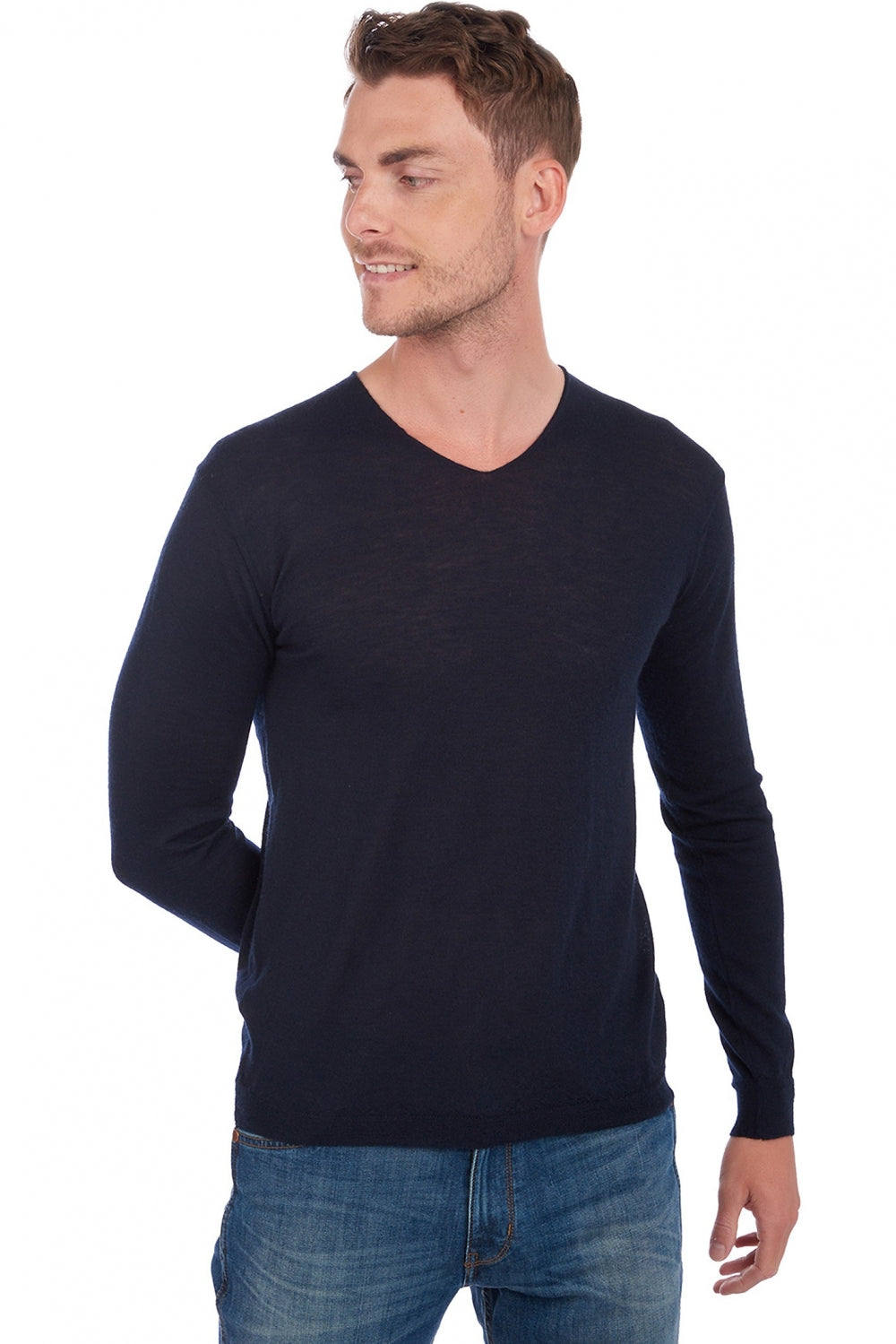 Leopaul in kasjmierdonzen heren - marineblauw - Mahogany