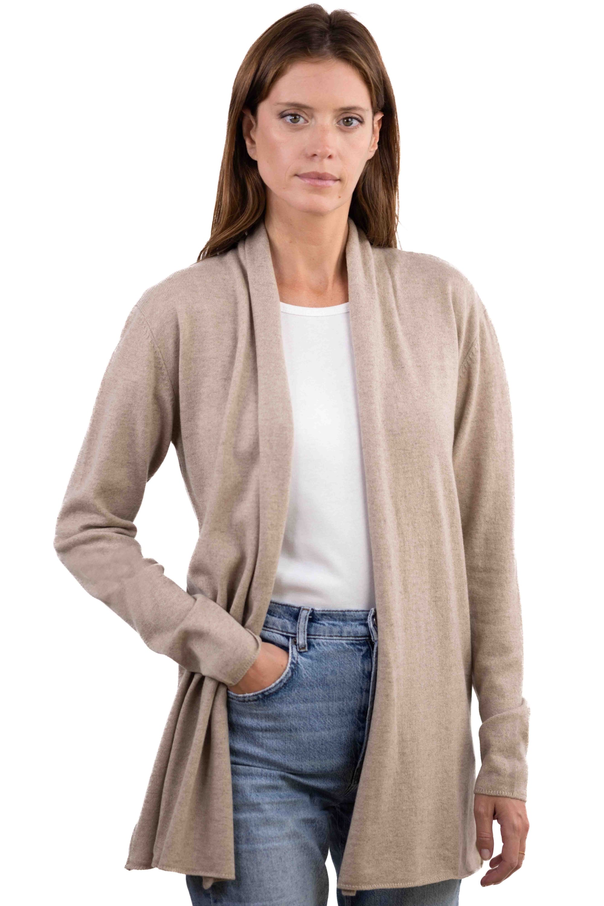Pucci in kasjmier voor dames - natural stone - Mahogany