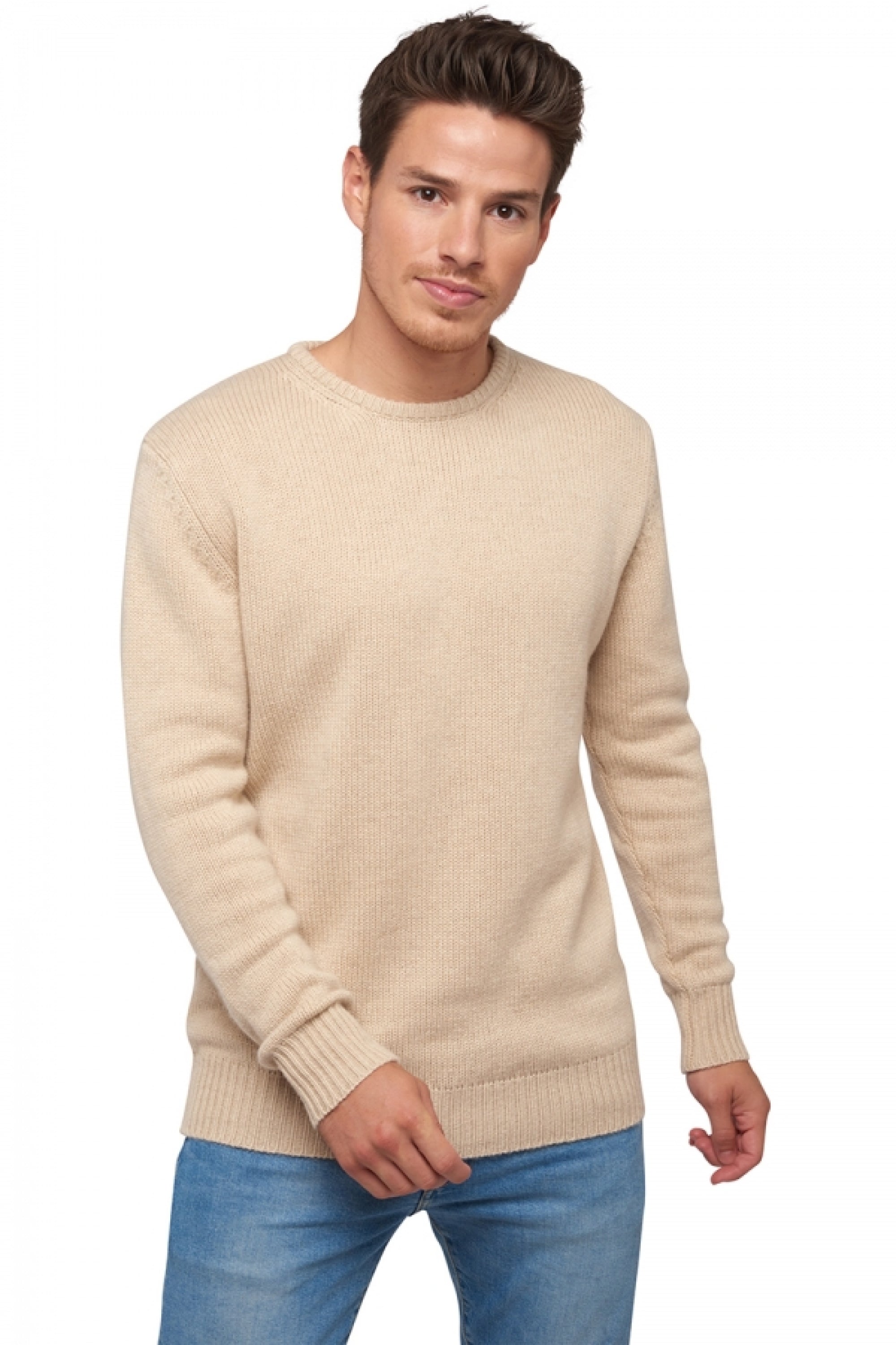 Bilal in kasjmier heren - natural beige - Mahogany