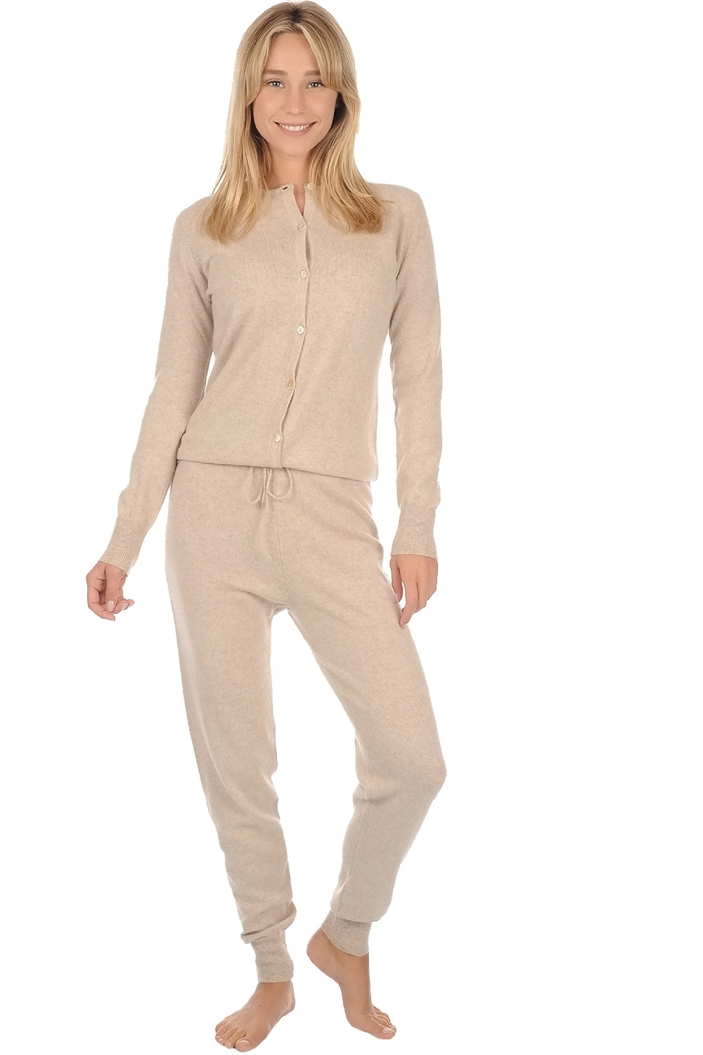 Plume in kasjmier dames - natural beige - Mahogany
