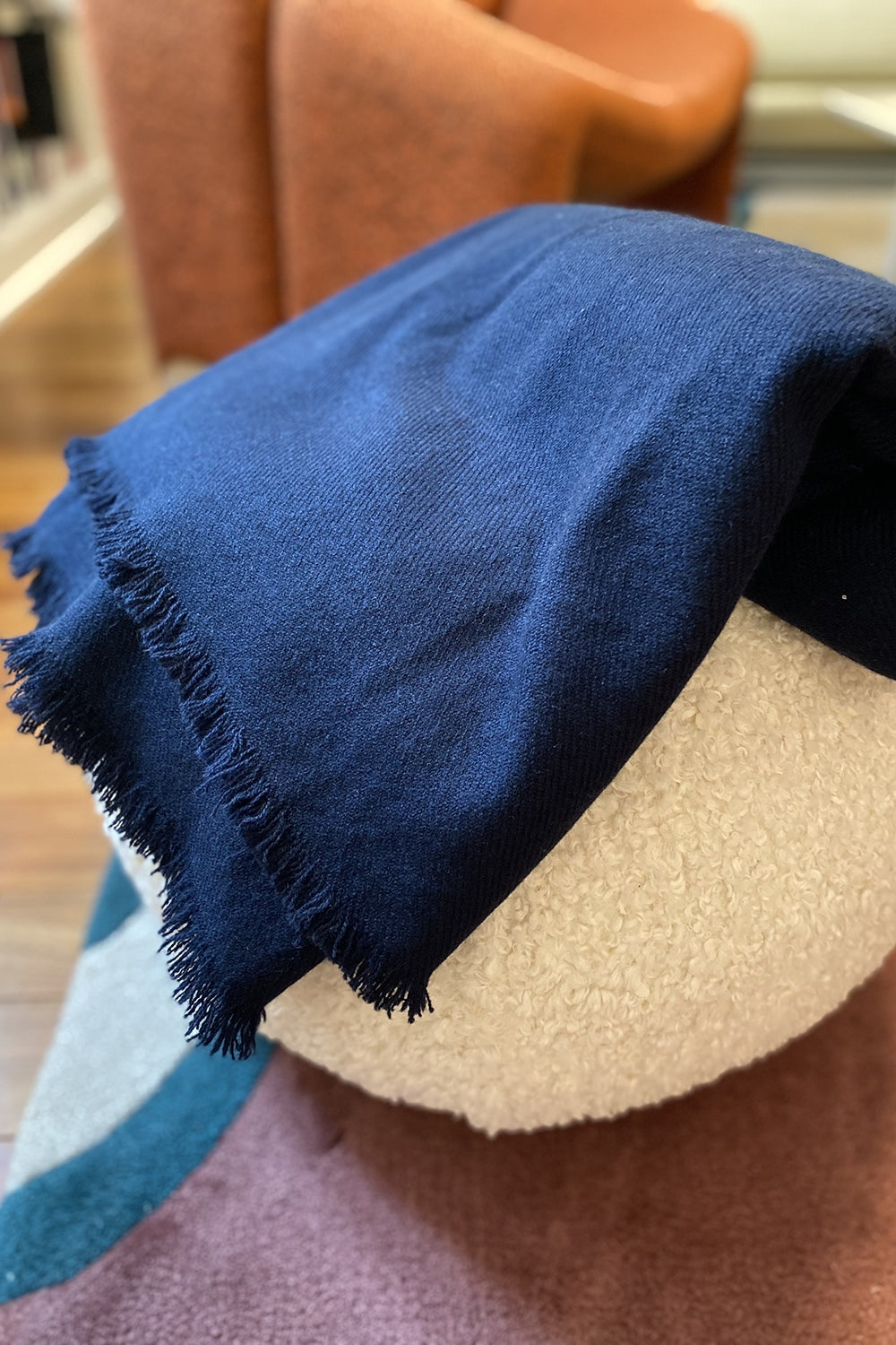 Toodoo Plain S in gemengd kasjmier - marineblauw - Mahogany