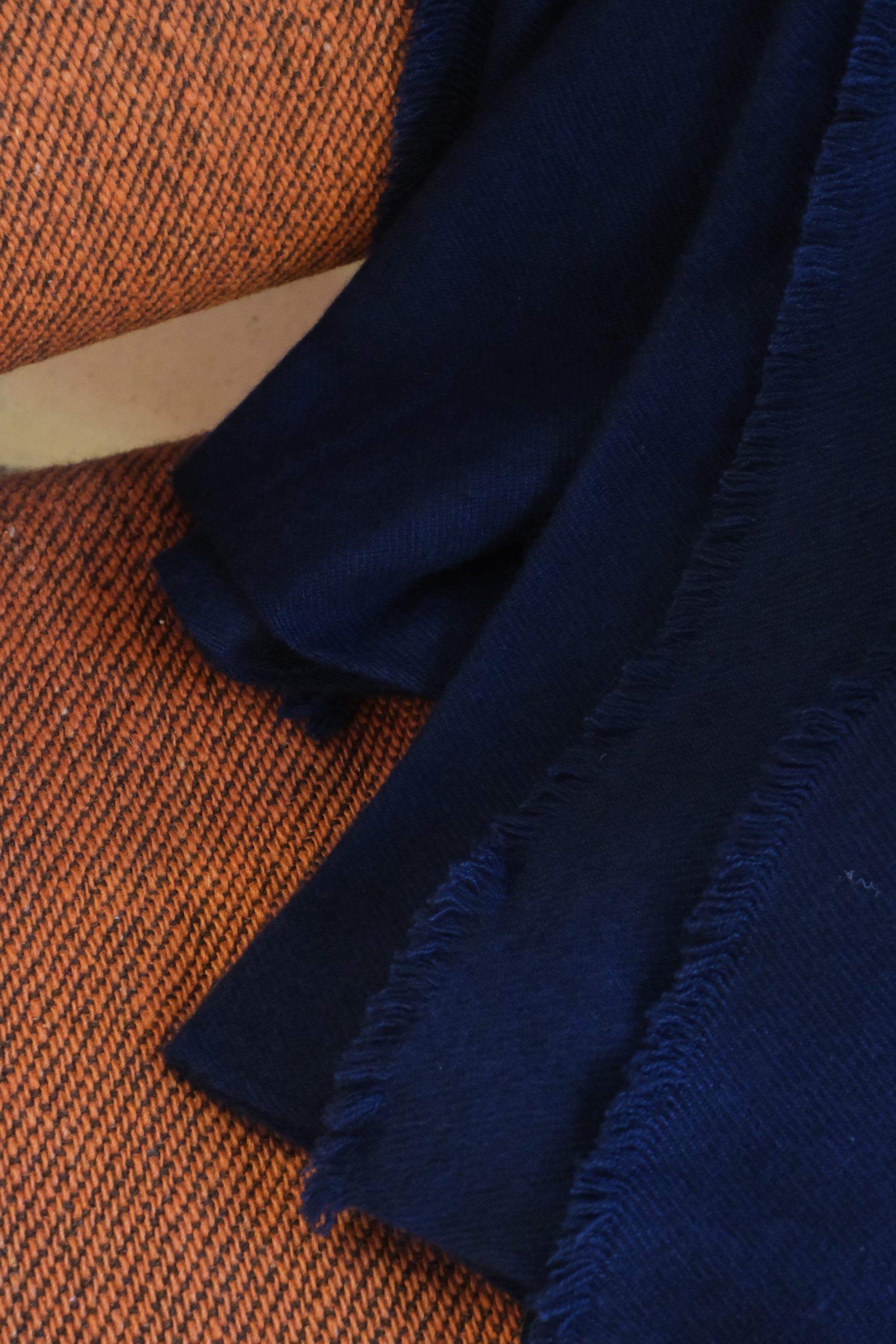 Toodoo Plain XL in gemengd kasjmier - marineblauw - Mahogany