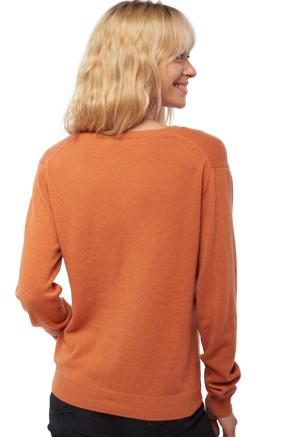 Taline en cachemire femme - Vue 2 - butternut - Mahogany
