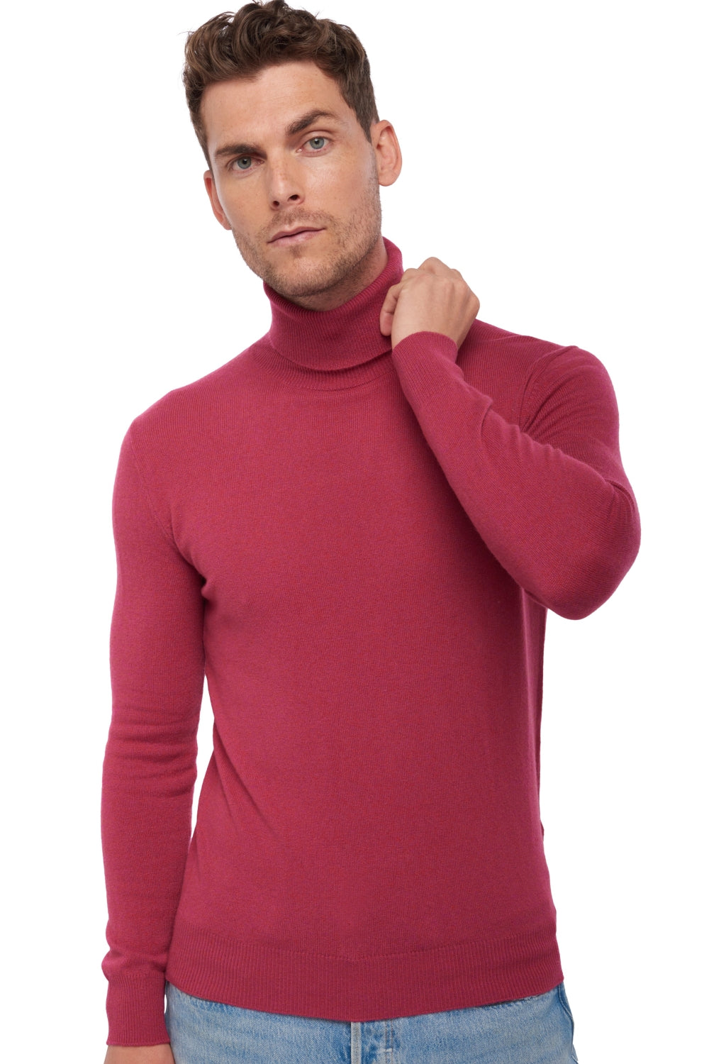Tarry kasjmier trui heren - highland - Mahogany