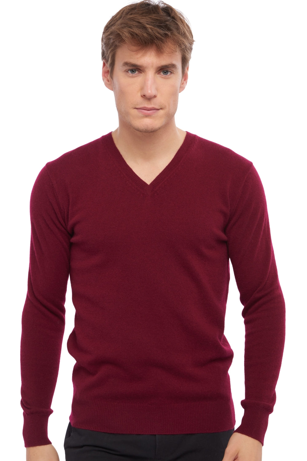Tor in kasjmier heren - burgundy - Mahogany