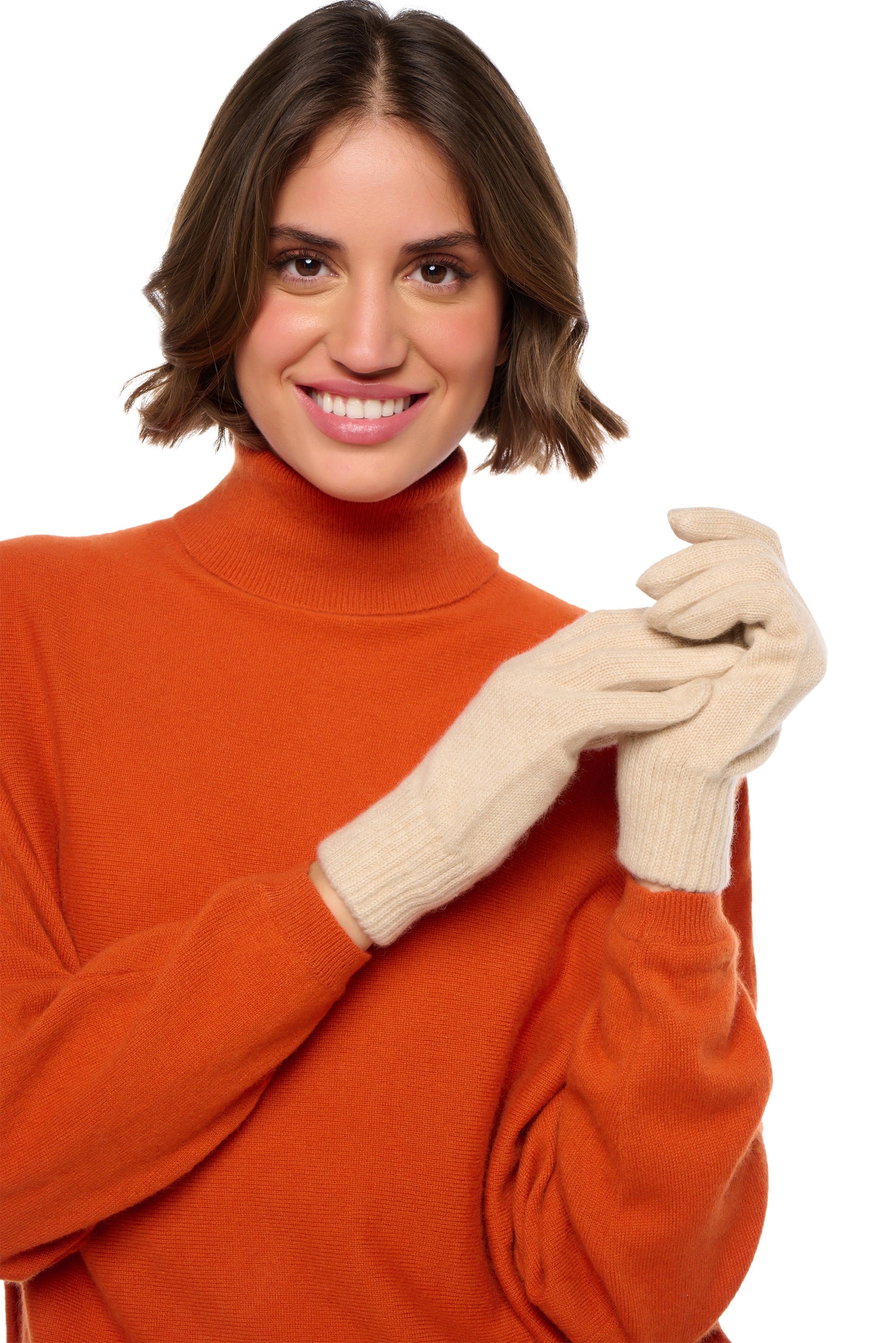 Manine in kasjmier dames - natural beige - Mahogany
