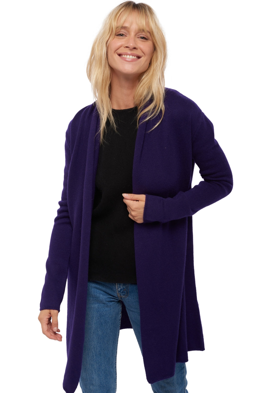 Perla kasjmier damestrui - deep purple - Mahogany