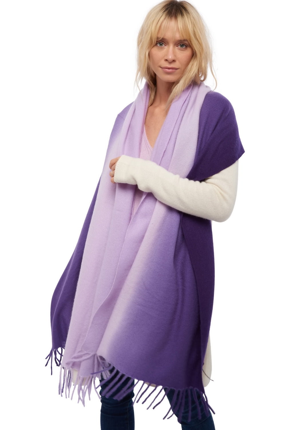Vaasa in kasjmier unisex - deep purple / lila - Mahogany