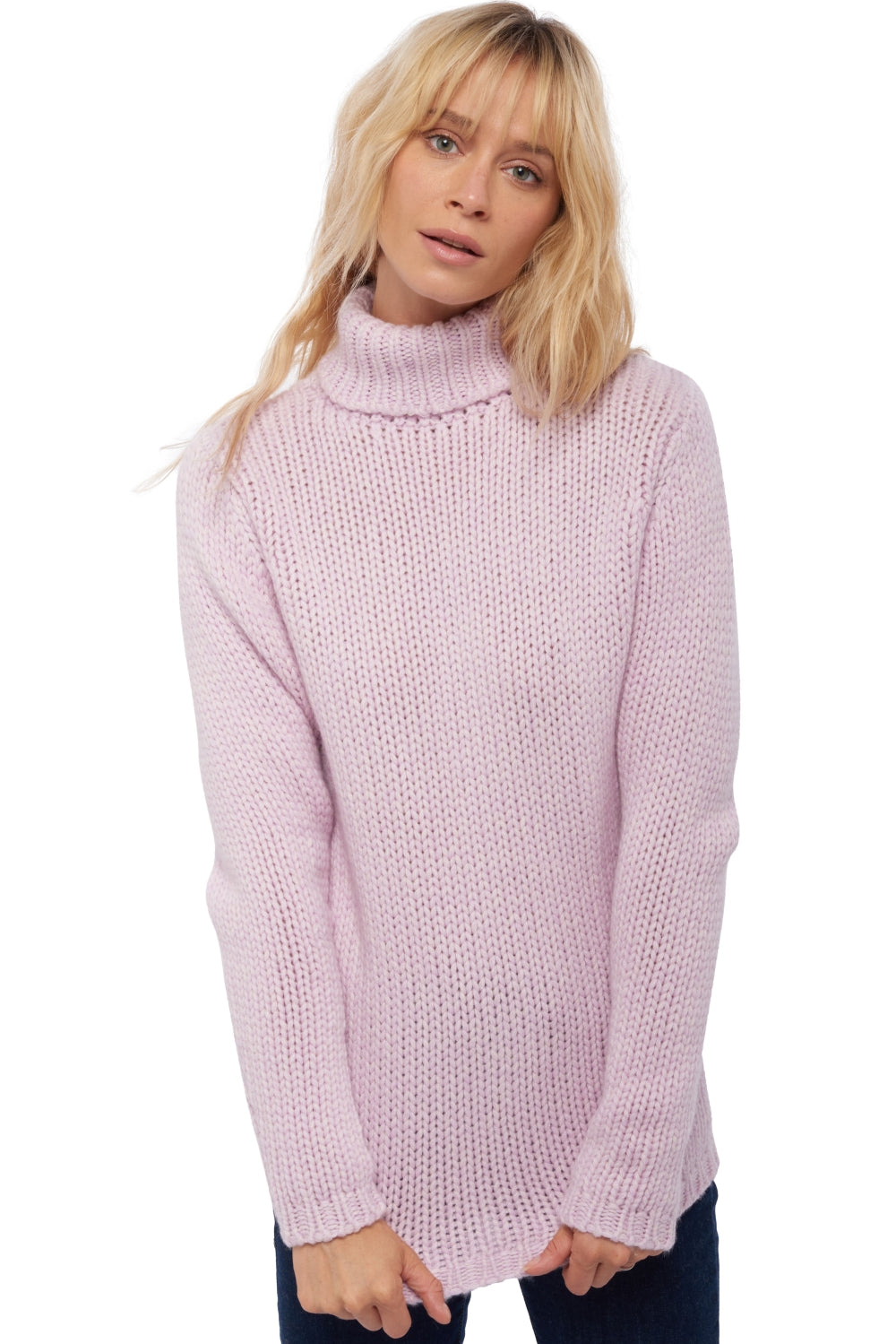 Vicenza in kasjmier voor dames - lila / rose pâle - Mahogany