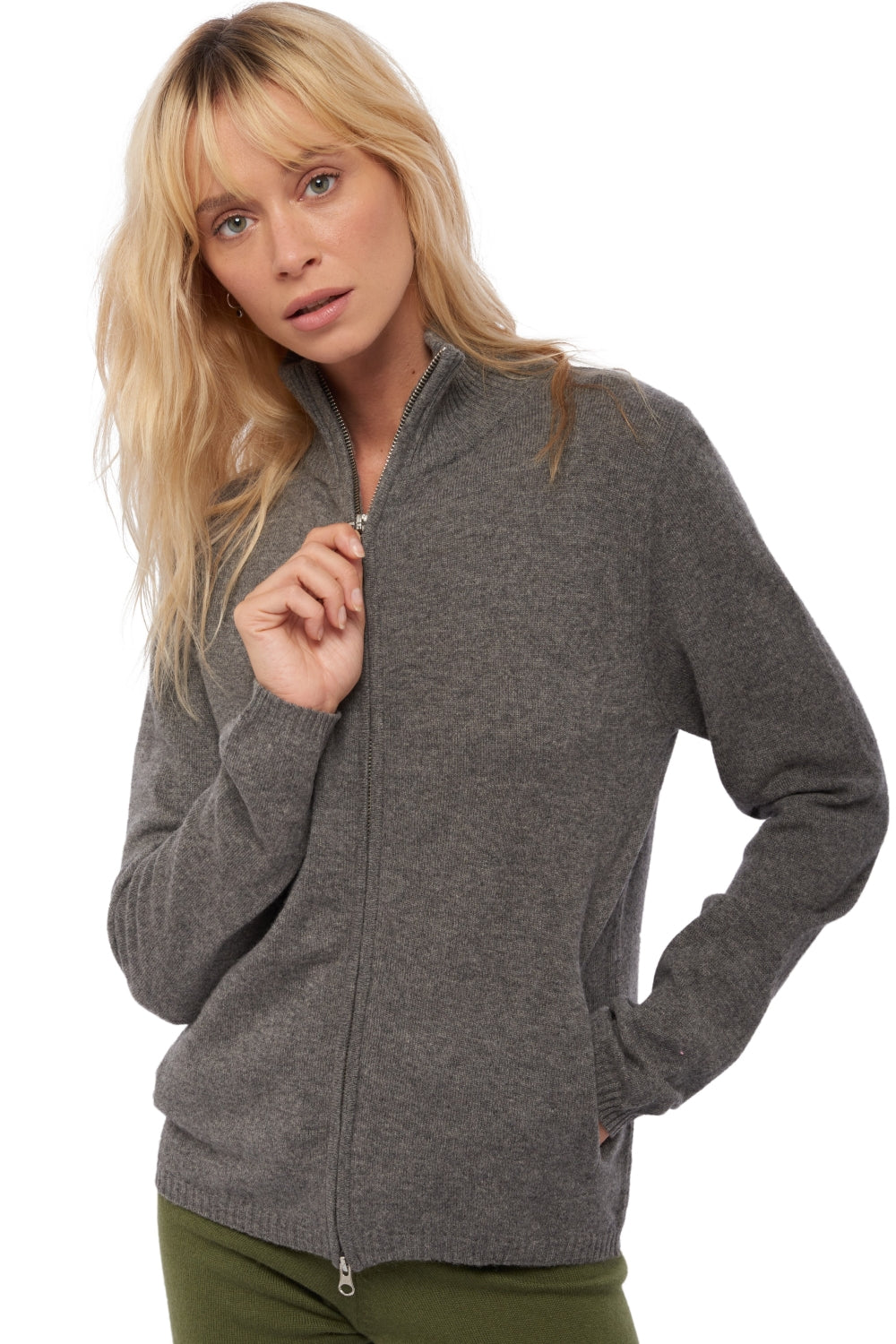 Virginia in kasjmier dames - marmotte chiné - Mahogany