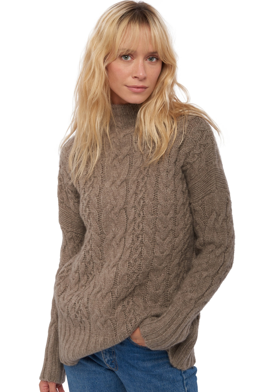 Victoria in yak dames - marmotte naturel - Mahogany