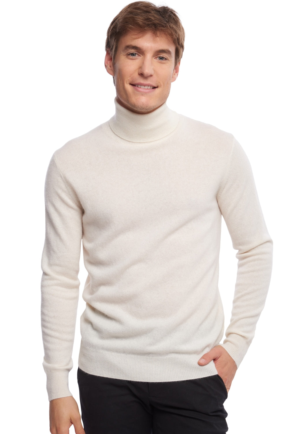 Tarry in kasjmier heren - simili white - Mahogany