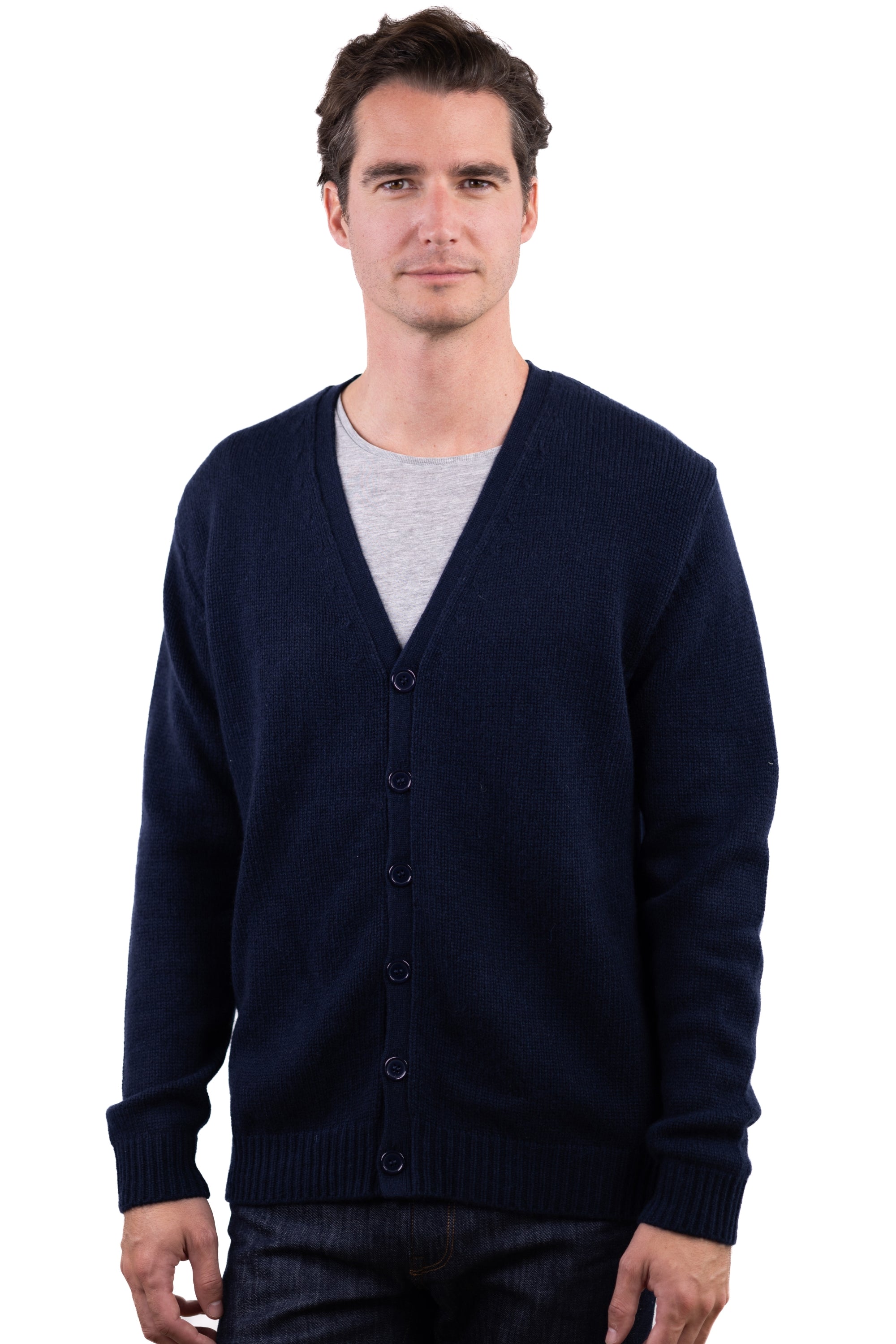 Aden in kasjmier heren - donkerblauw - Mahogany