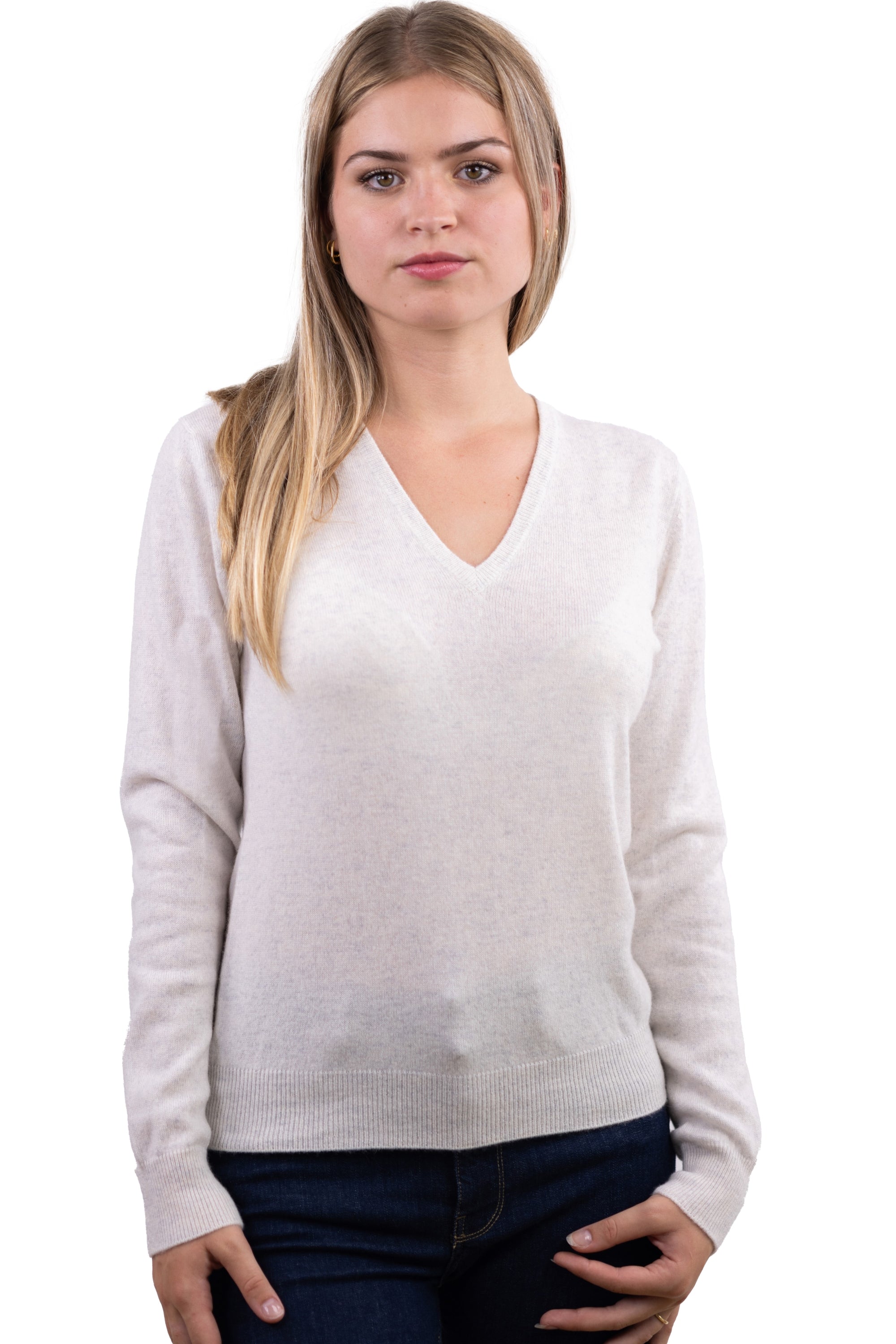 Faustine in kasjmier dames - phantom - Mahogany
