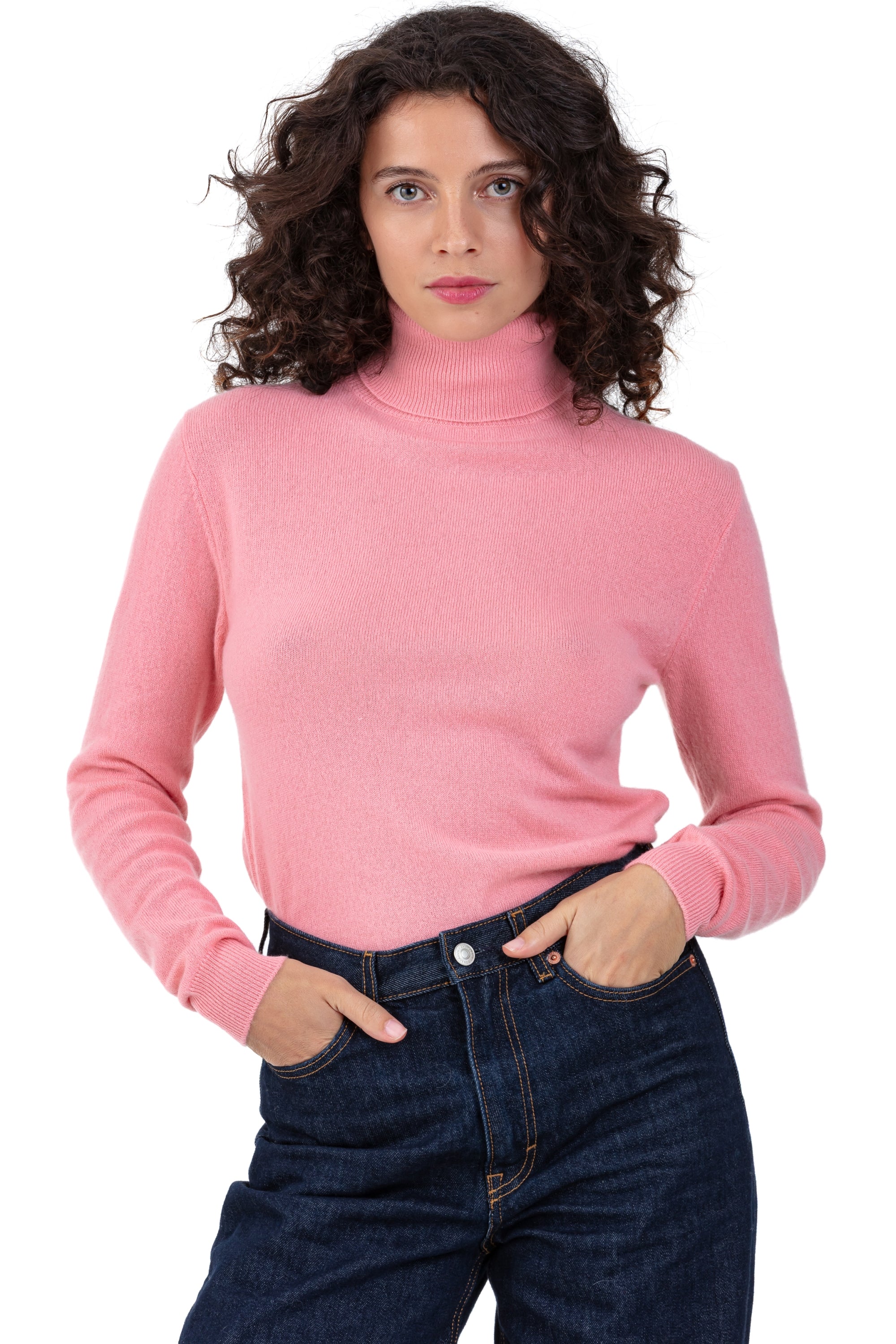Tale in kasjmier dames - tea rose - Mahogany