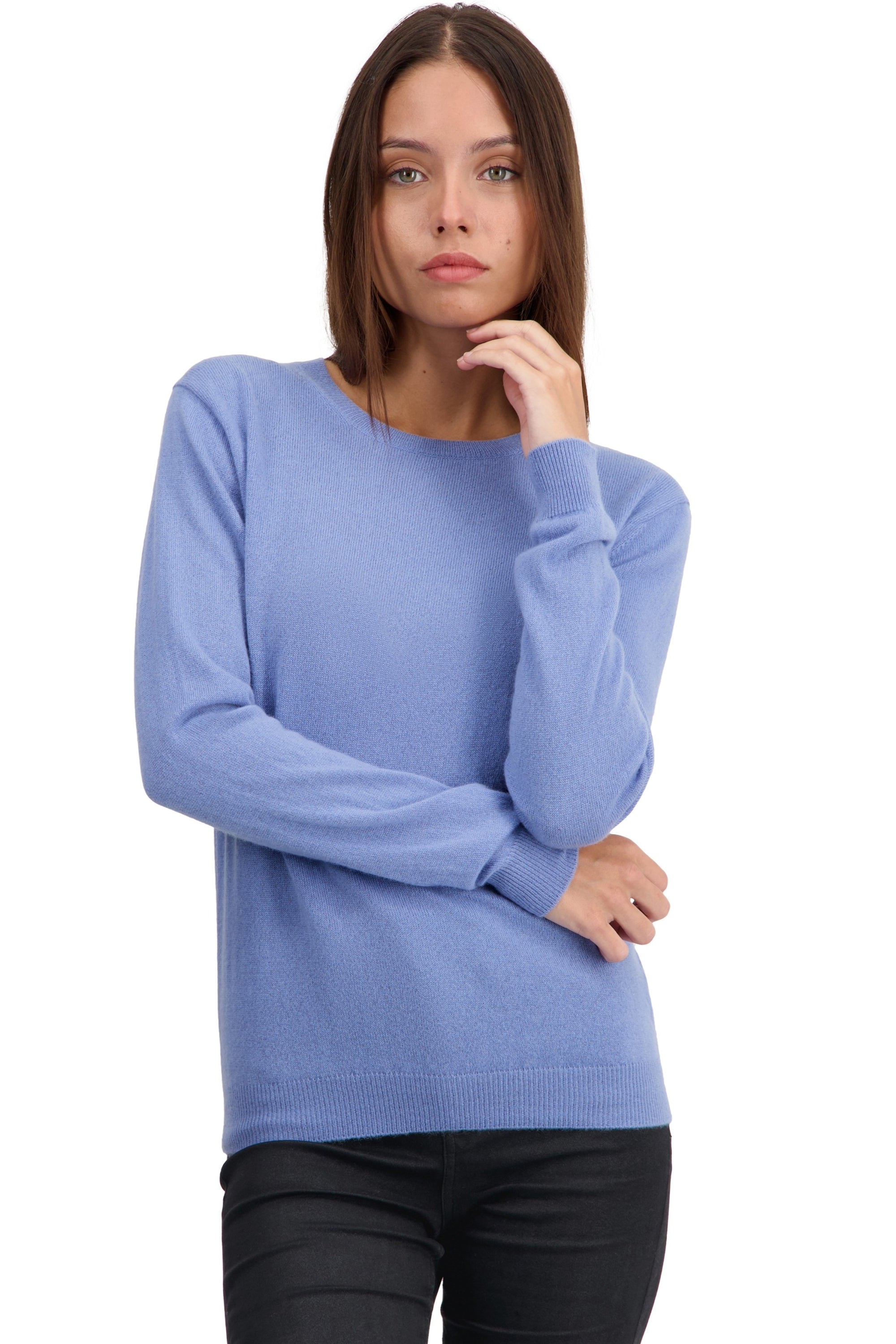 Thalia kasjmier damestrui - light blue - Mahogany