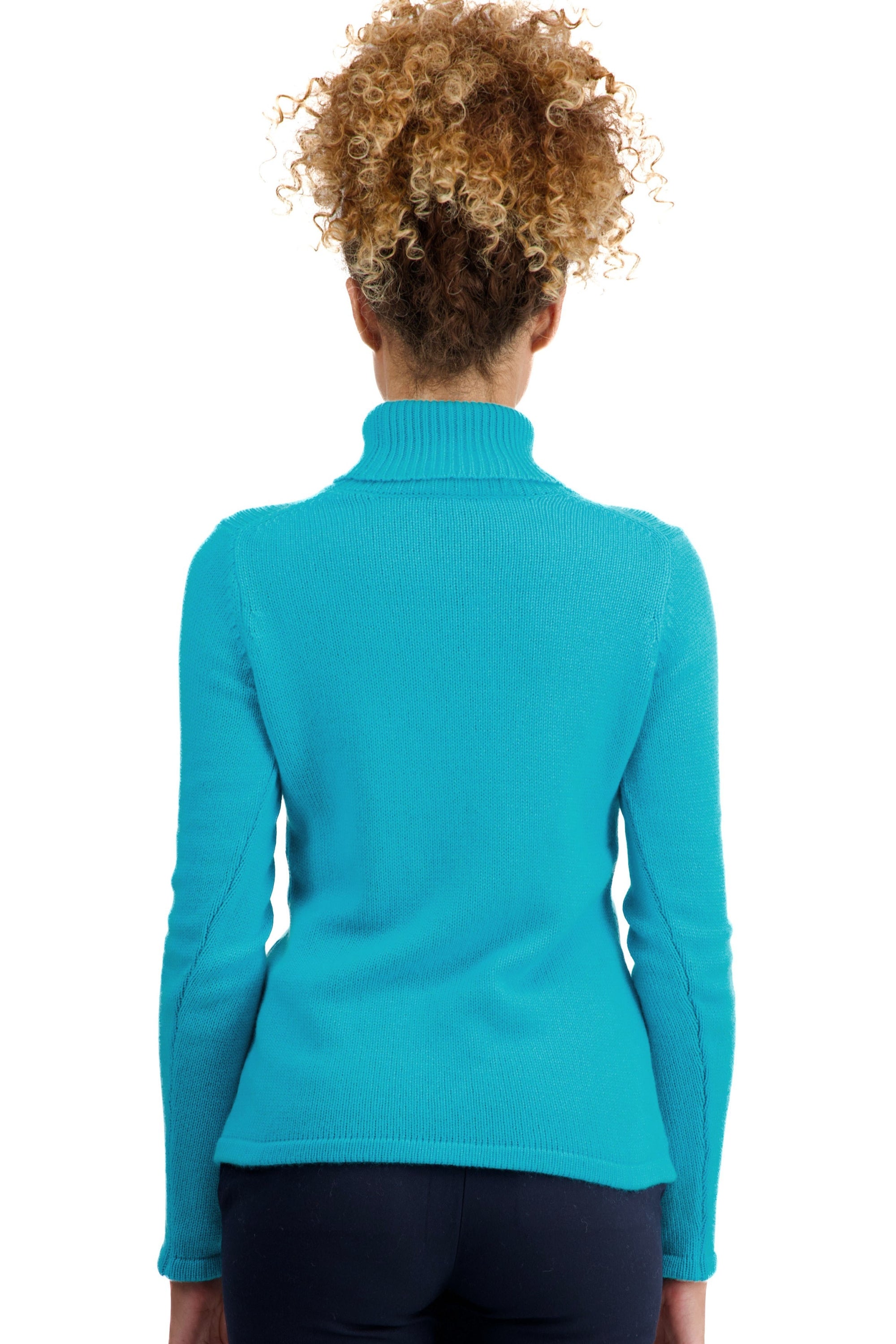 Taipei en cachemire femme - Vue 2 - kingfisher - Mahogany