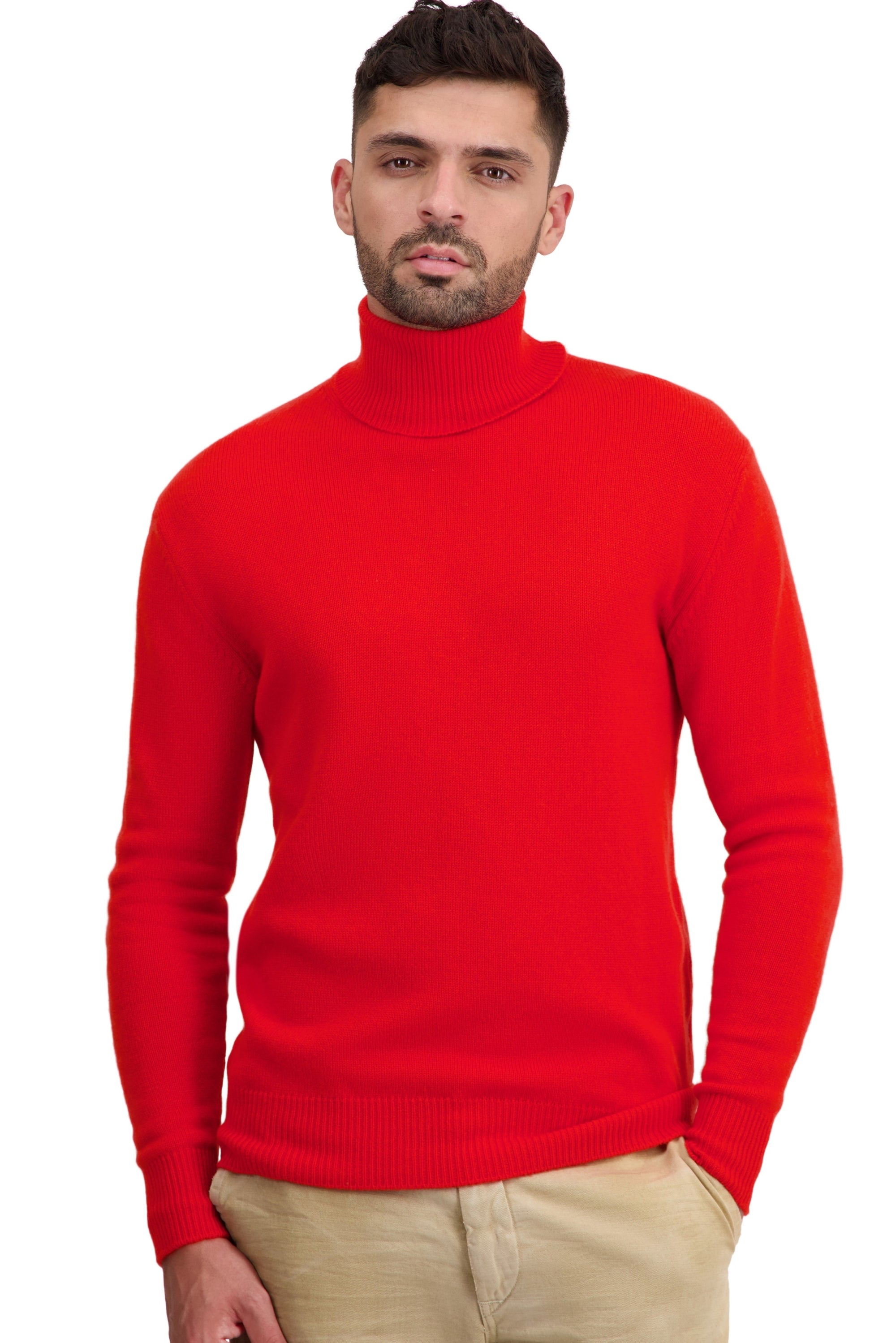 Torino in kasjmier heren - tomato - Mahogany