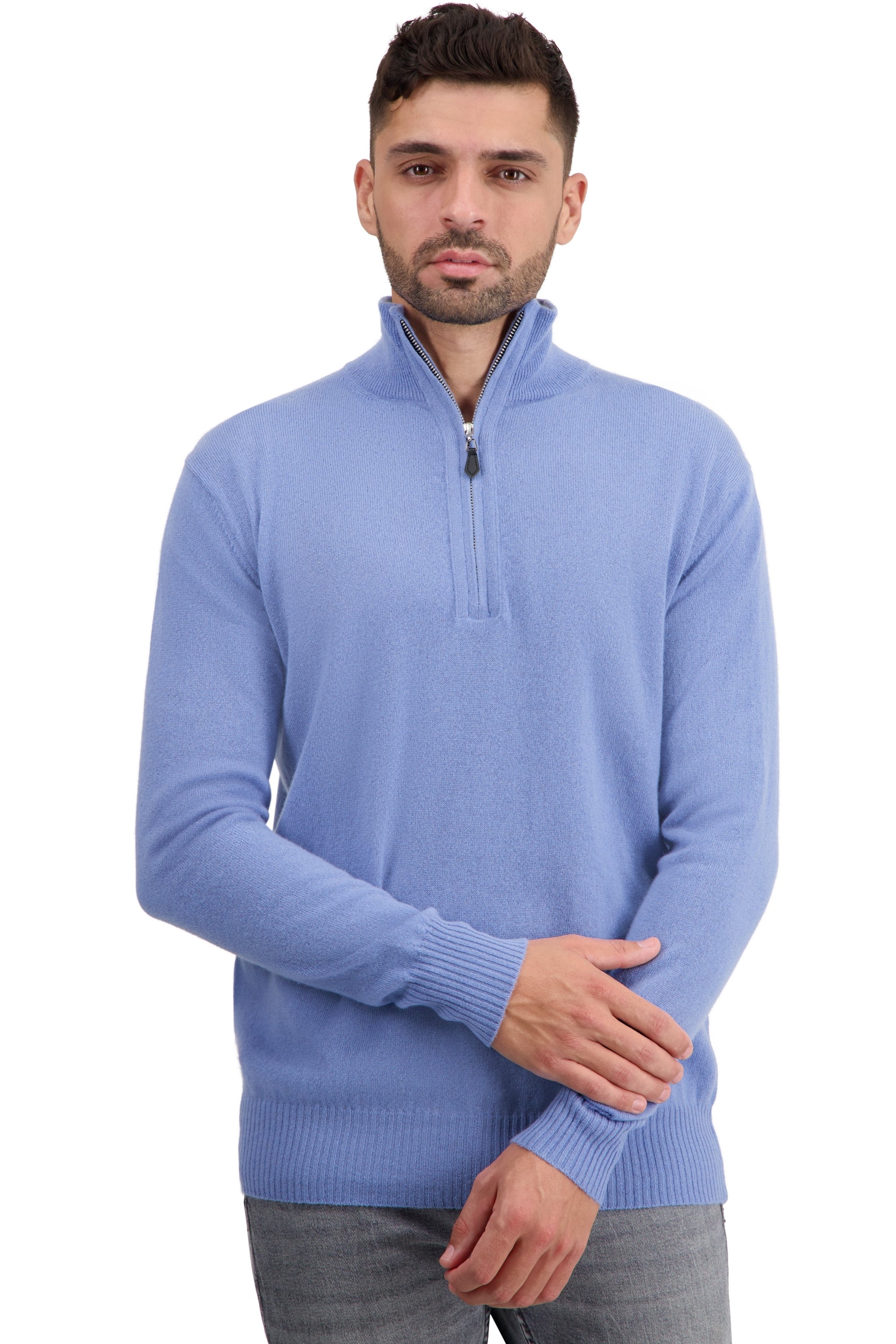 Toulon in kasjmier heren - light blue - Mahogany