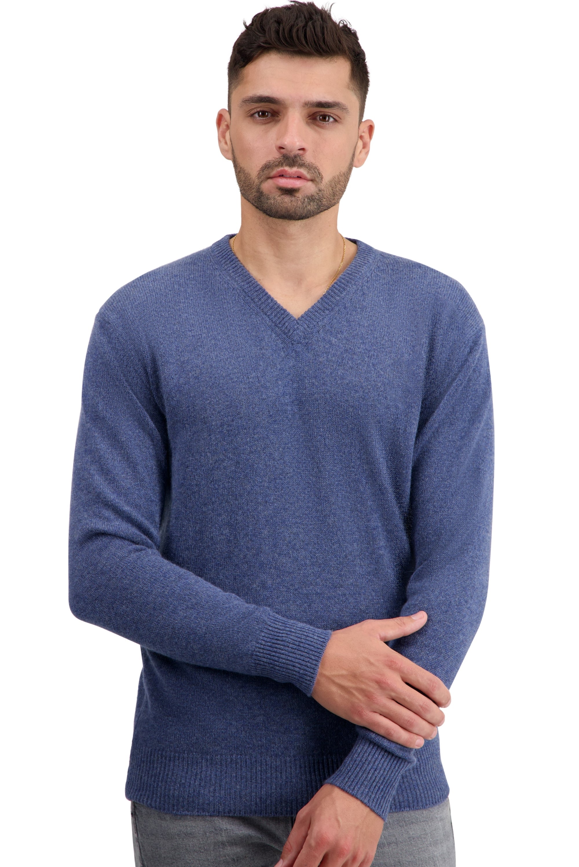 Tour in kasjmier heren - nordic blue - Mahogany