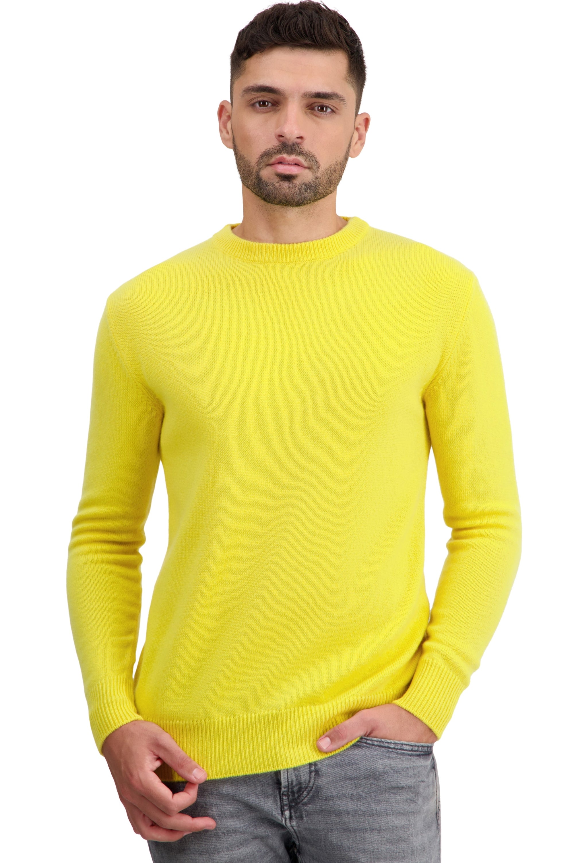 Touraine in kasjmier heren - daffodil - Mahogany