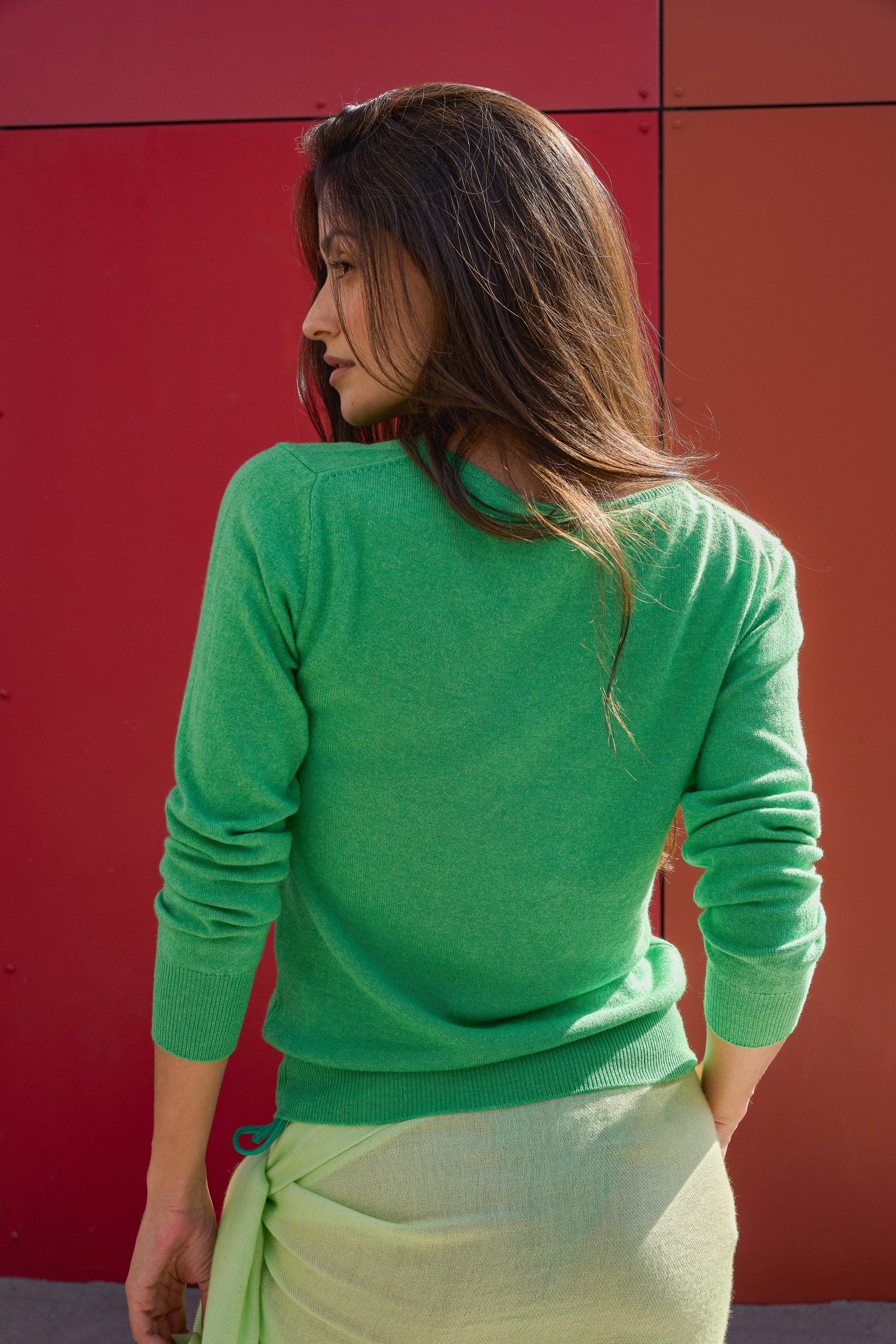 Trieste en cachemire femme - Vue 2 - midori - Mahogany