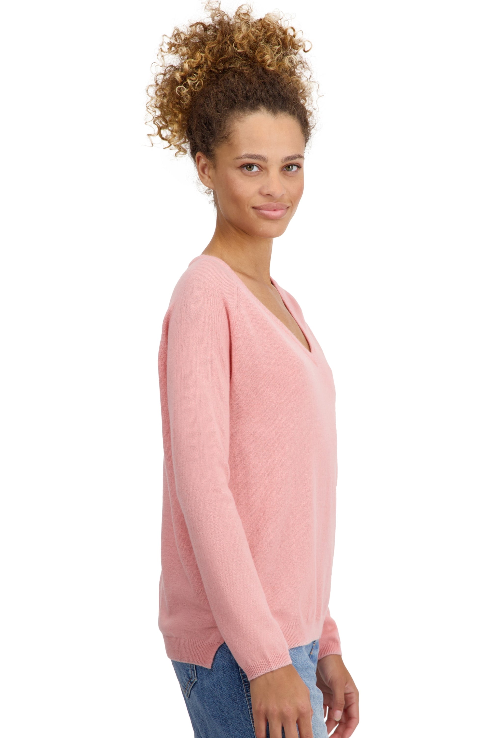 Zanjan in kasjmier voor dames - tea rose - Mahogany