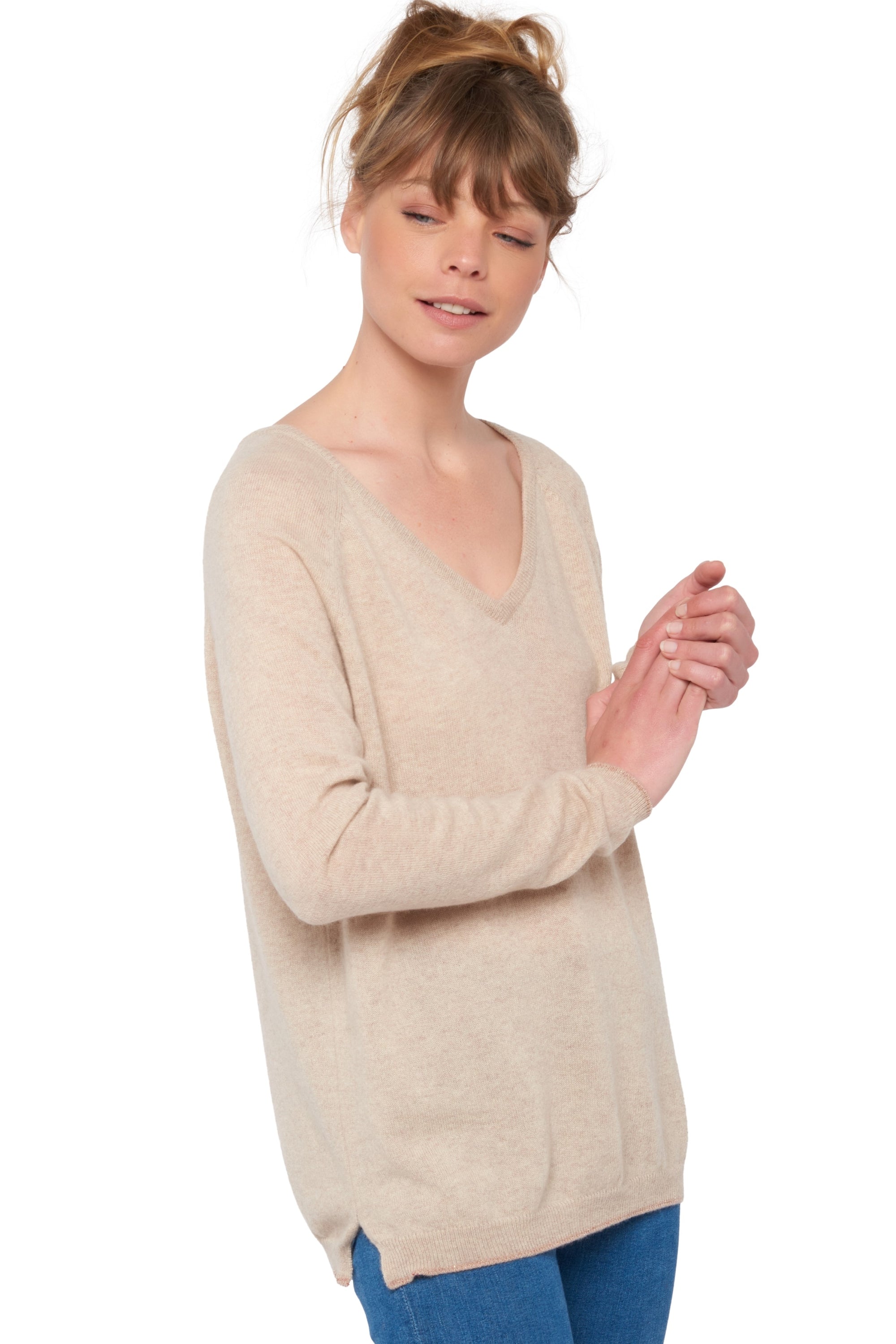 Zanjan in kasjmier voor dames - natural beige - Mahogany