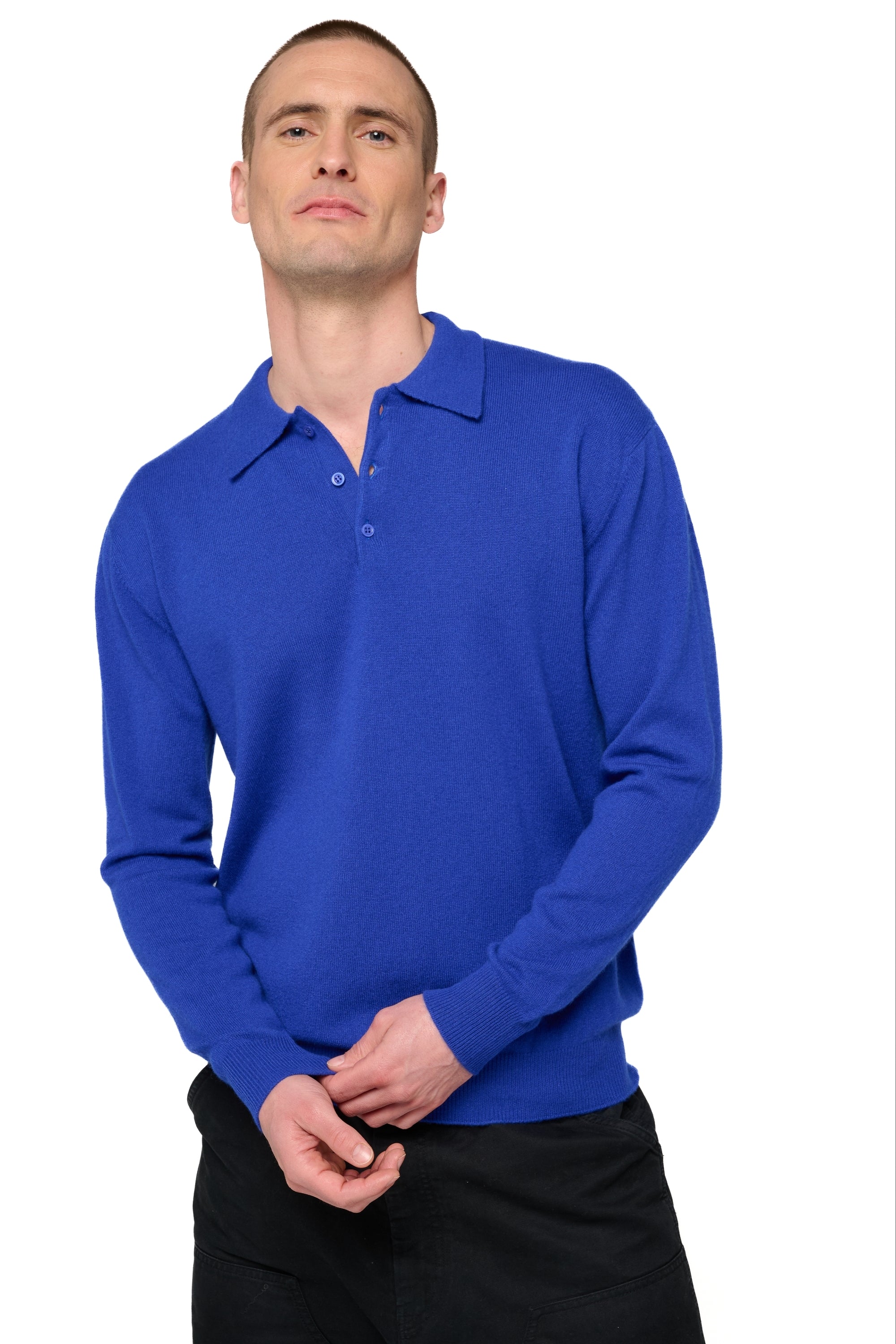 Alexandre in kasjmier heren - regata blauw - Mahogany