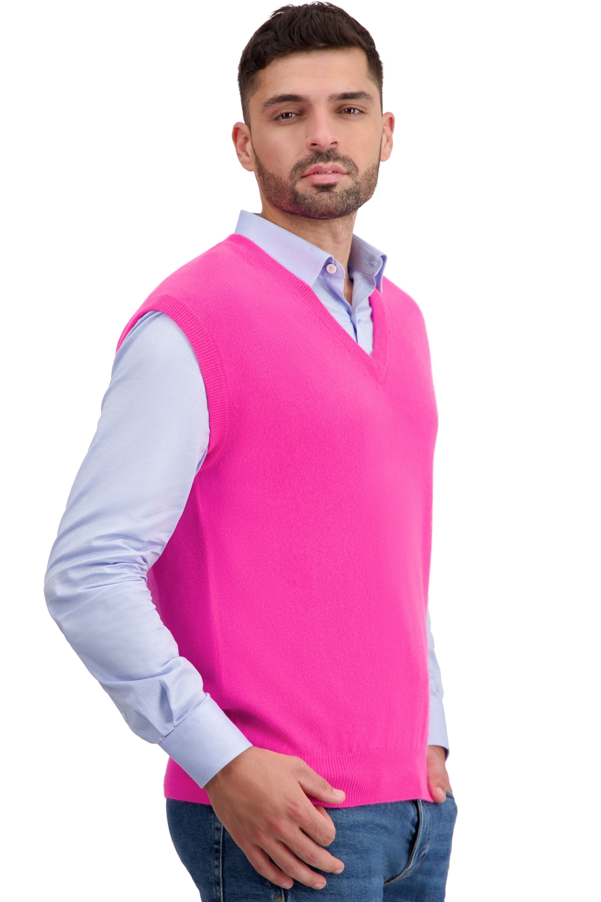 Balthazar in kasjmier heren - dayglo - Mahogany