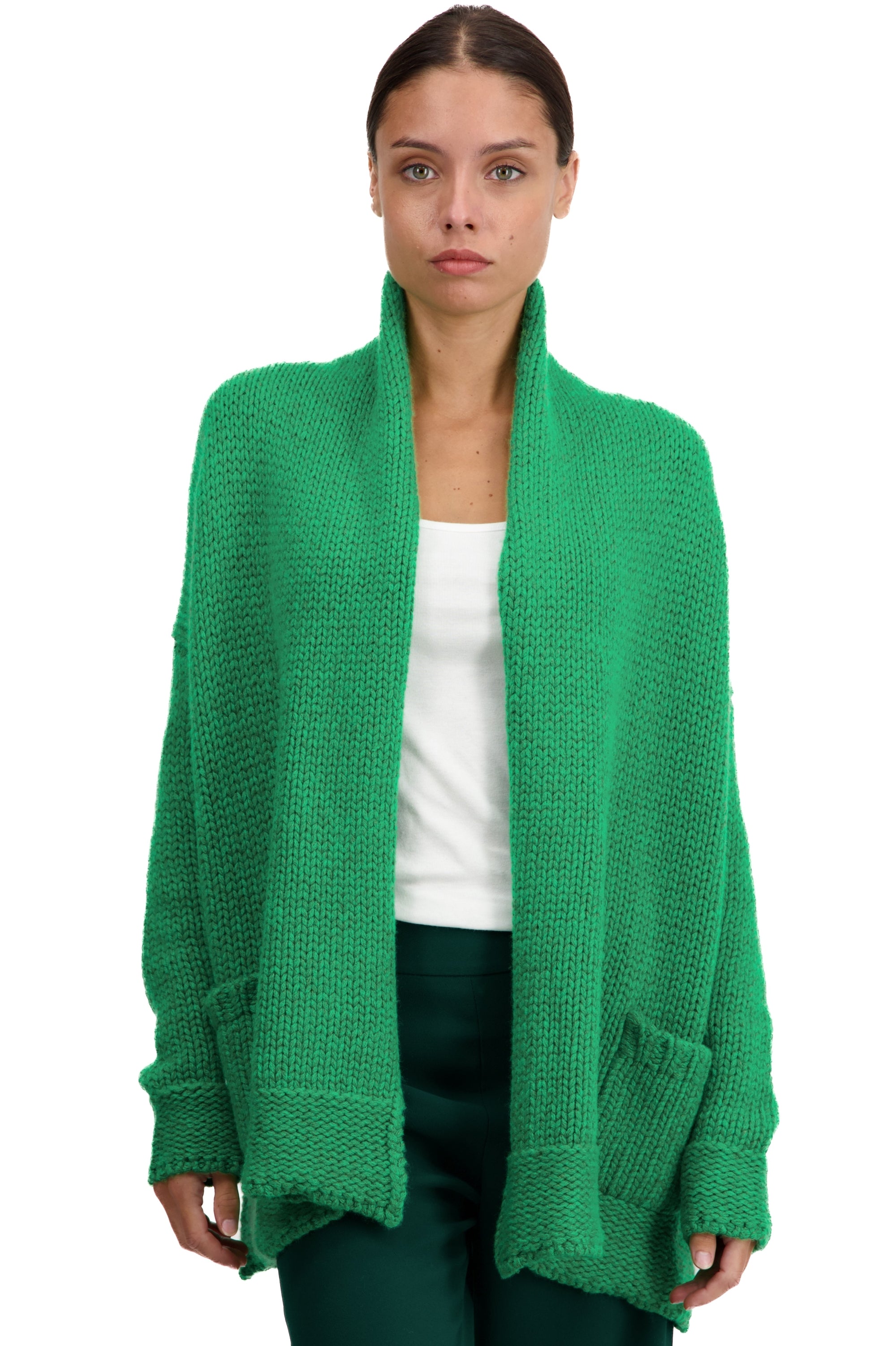 Vienne in kasjmier voor dames - basil / new green - Mahogany