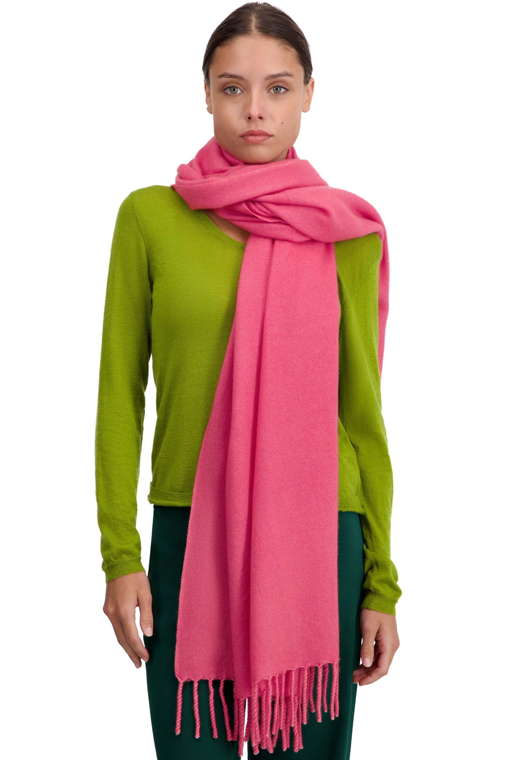 Niry in kasjmier dames - Sorbet - Mahogany