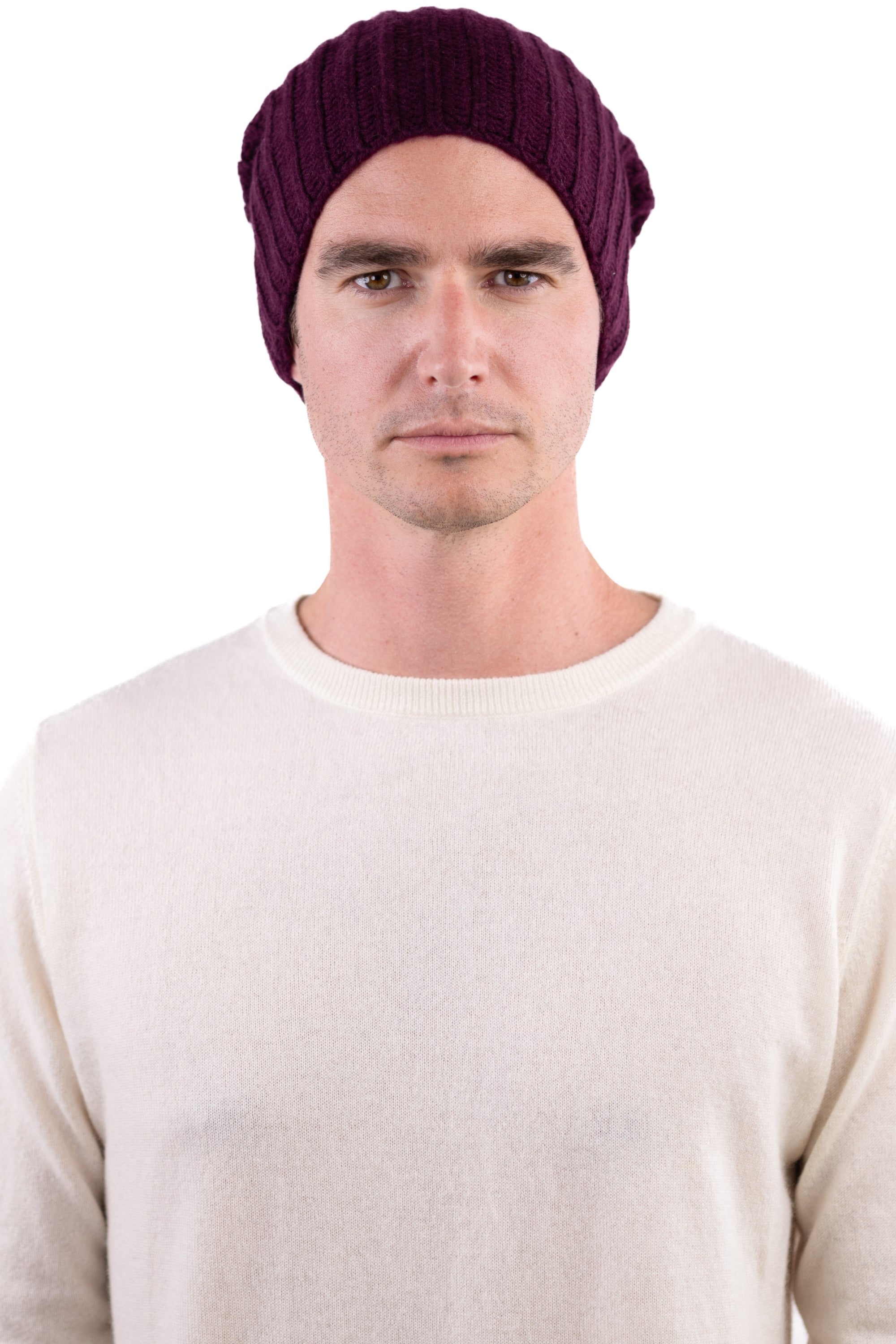 Youpie in kasjmier unisex - bordeaux - Mahogany