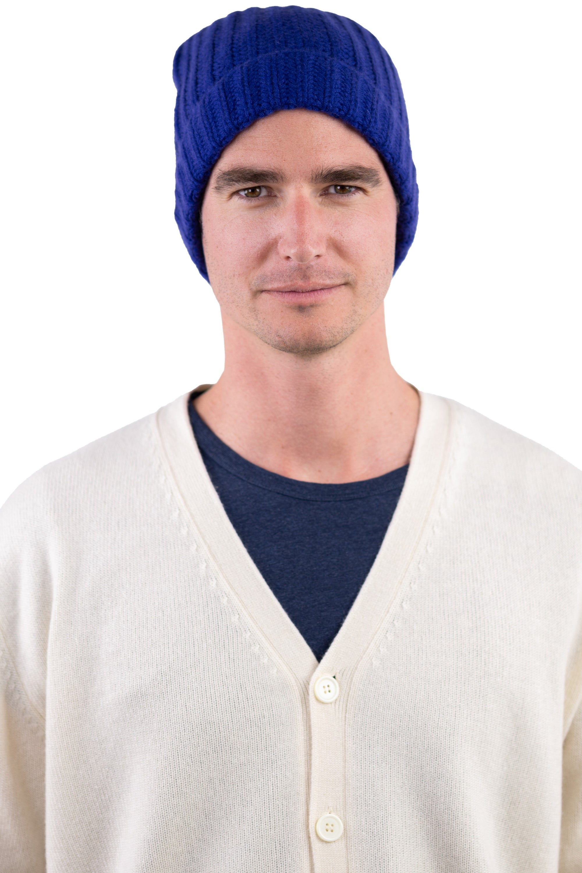 Youpie in kasjmier unisex - ultra marine - Mahogany