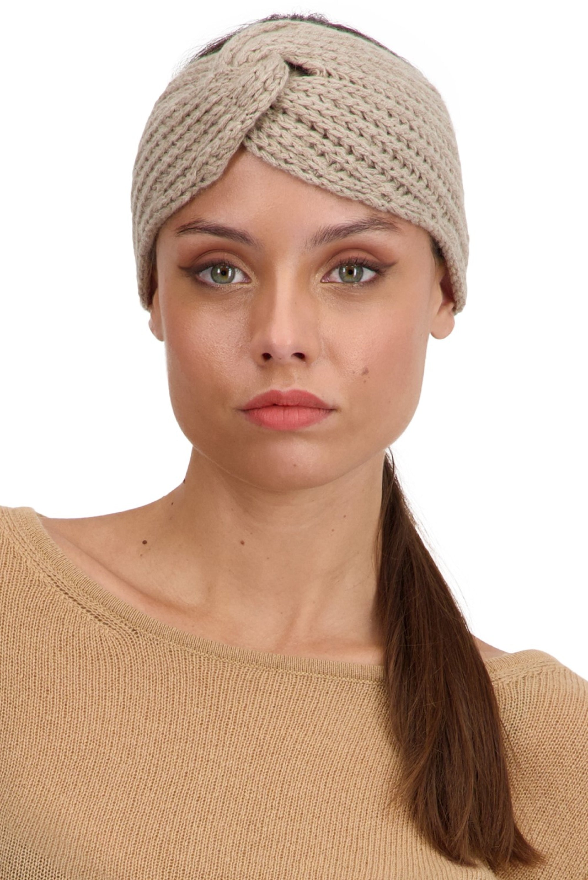 Taka in kasjmier voor dames - natural brown - Mahogany