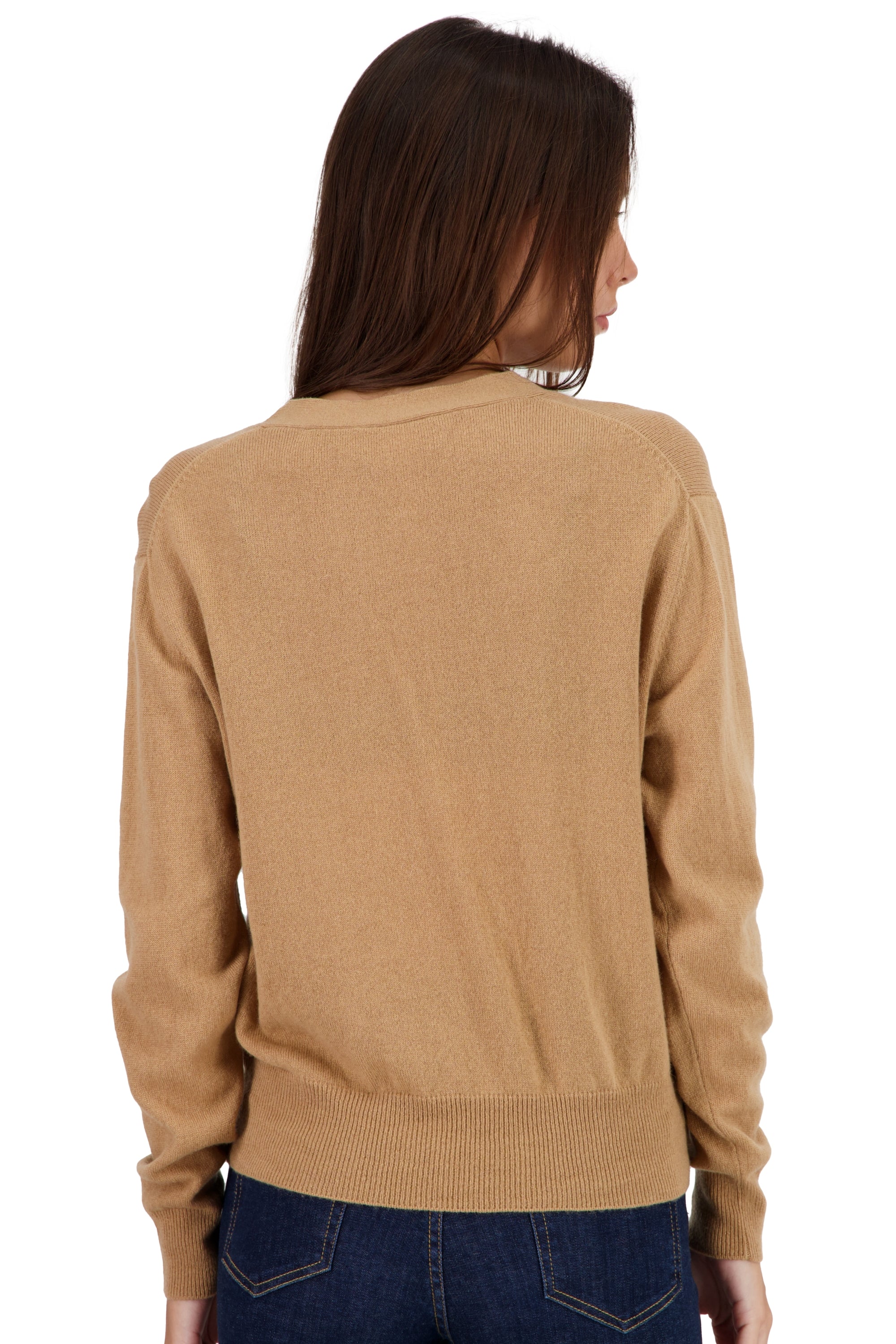 Talitha en cachemire femme - Vue 2 - camel - Mahogany