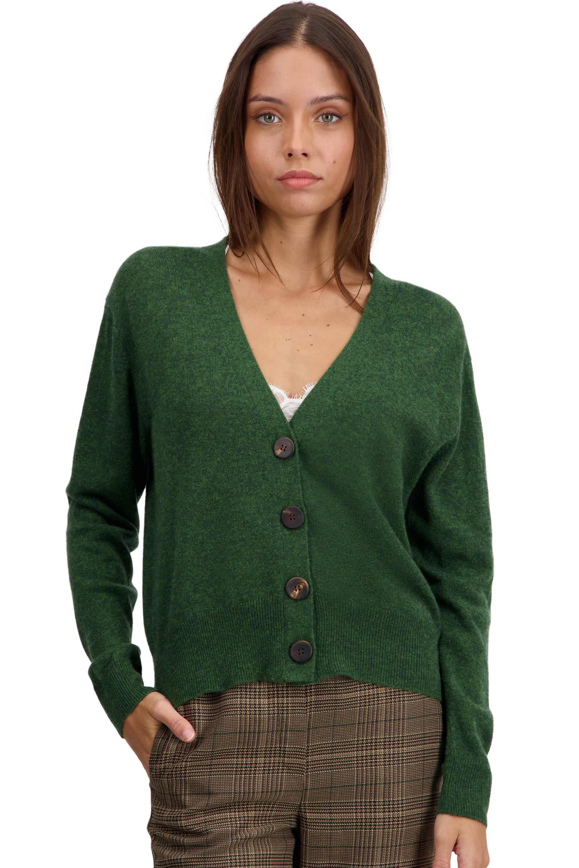 Talitha in kasjmier dames - cedar - Mahogany